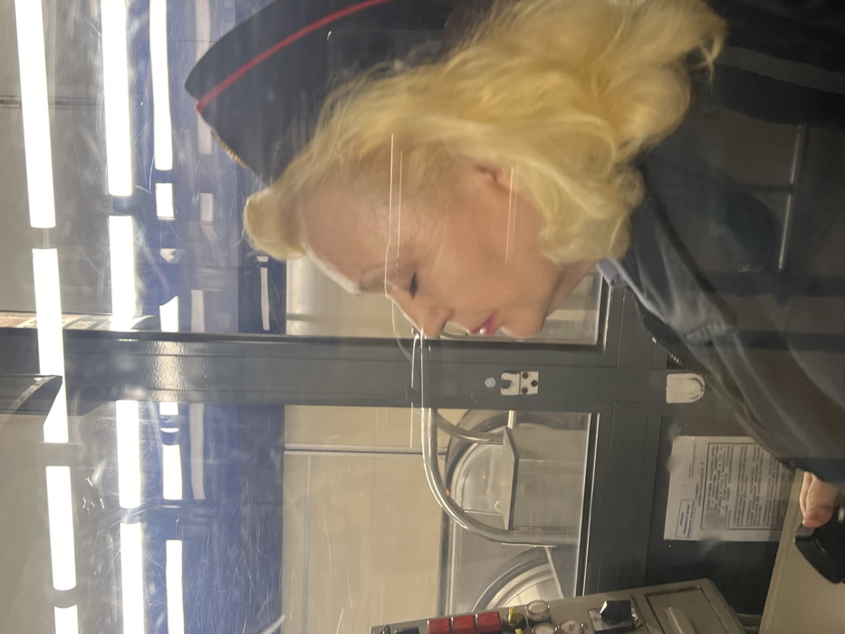 Metro operator on duty at Saint Petersburg station
