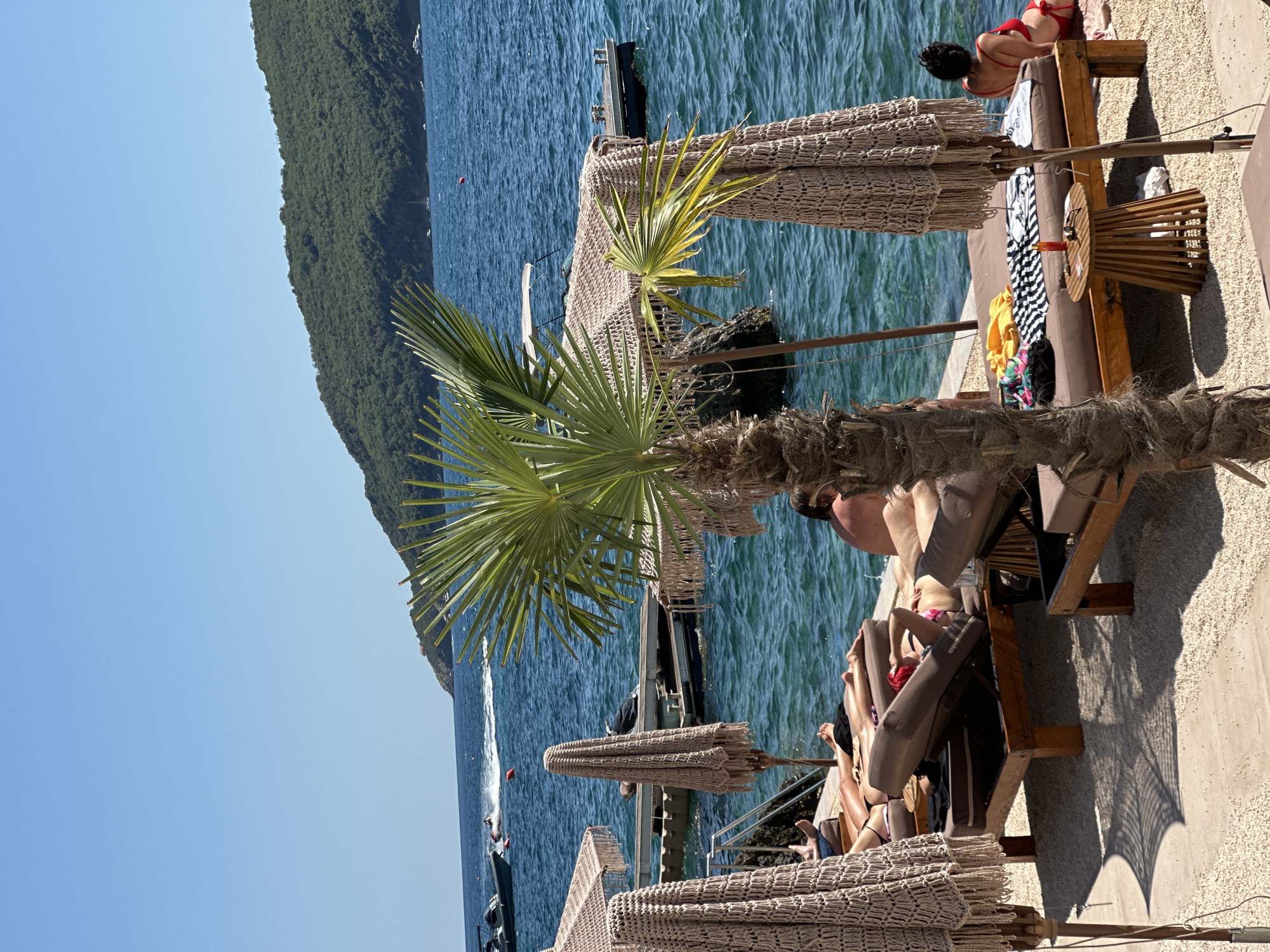 Sunny afternoon along Budva's beaches and marina