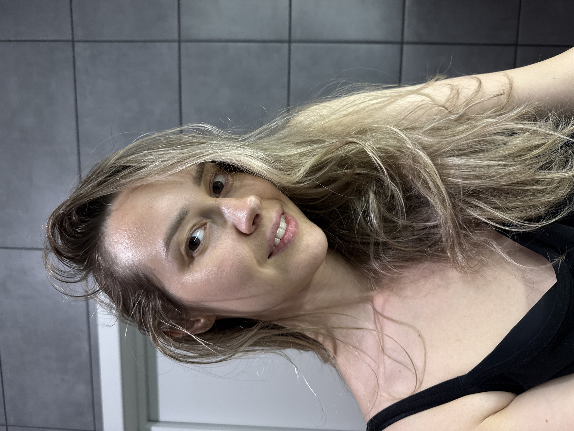 Woman photographs herself multiple times in Chaikovsky, Russia
