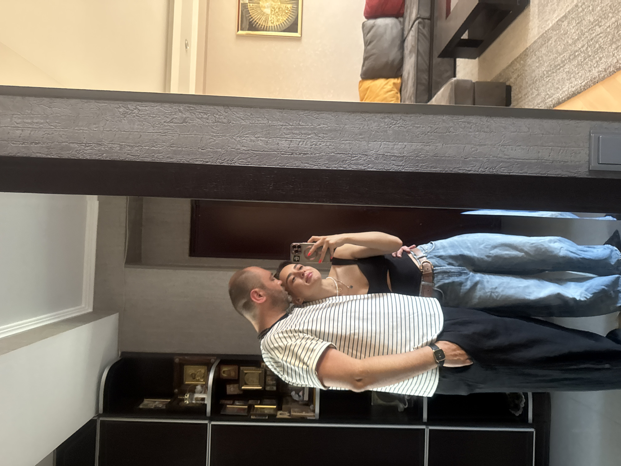Getting ready and hanging out in a Tbilisi apartment