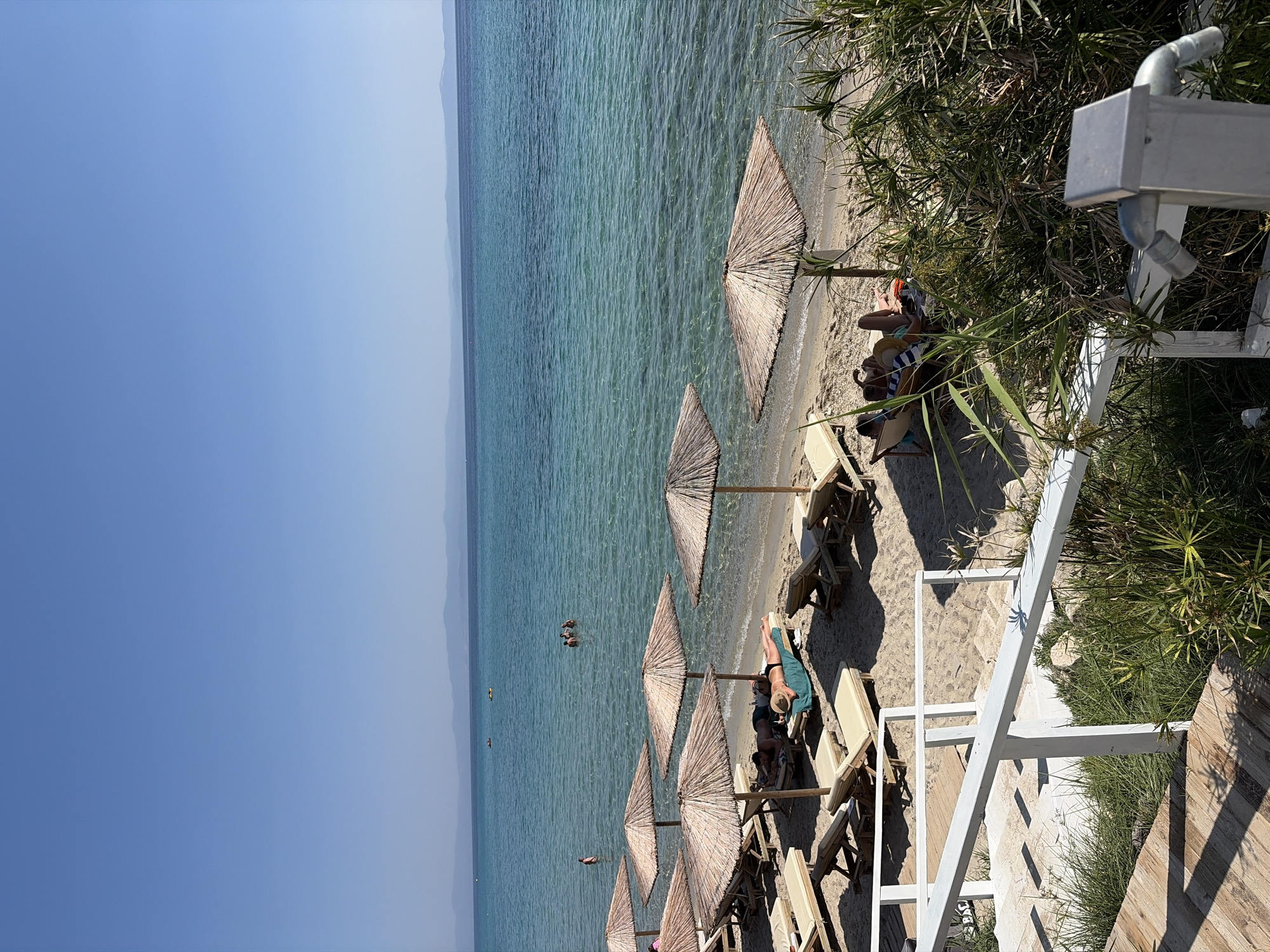 Sunny morning at a Kassandra beach resort, Greece