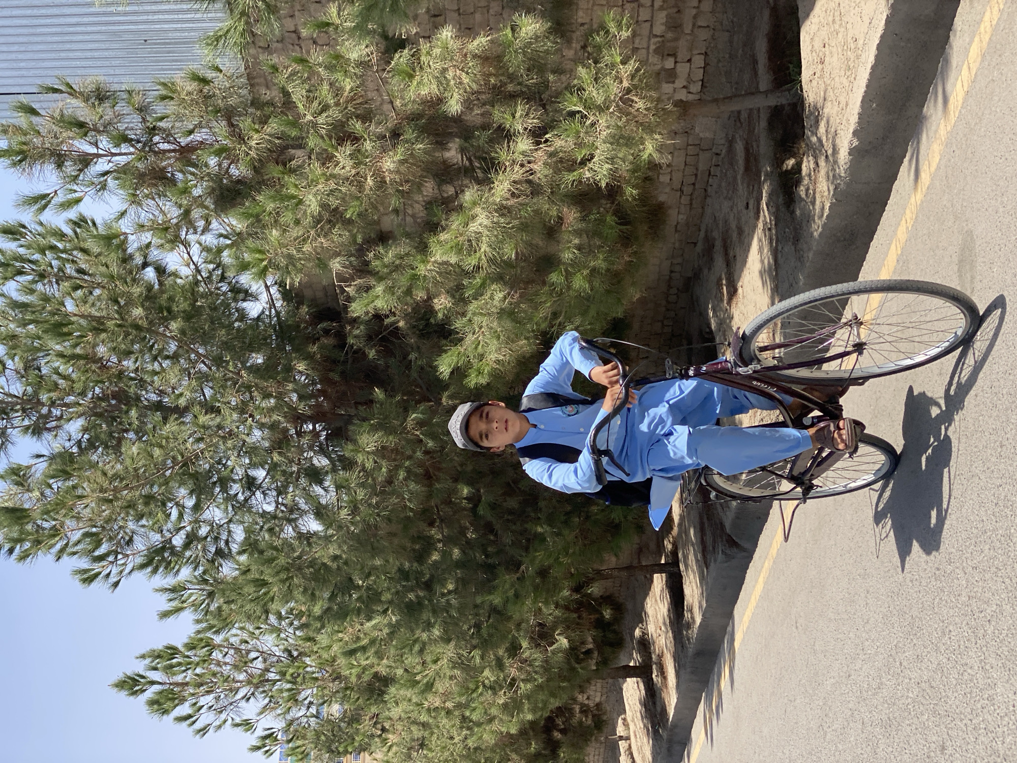 Morning commute to school in Kandahar, Afghanistan