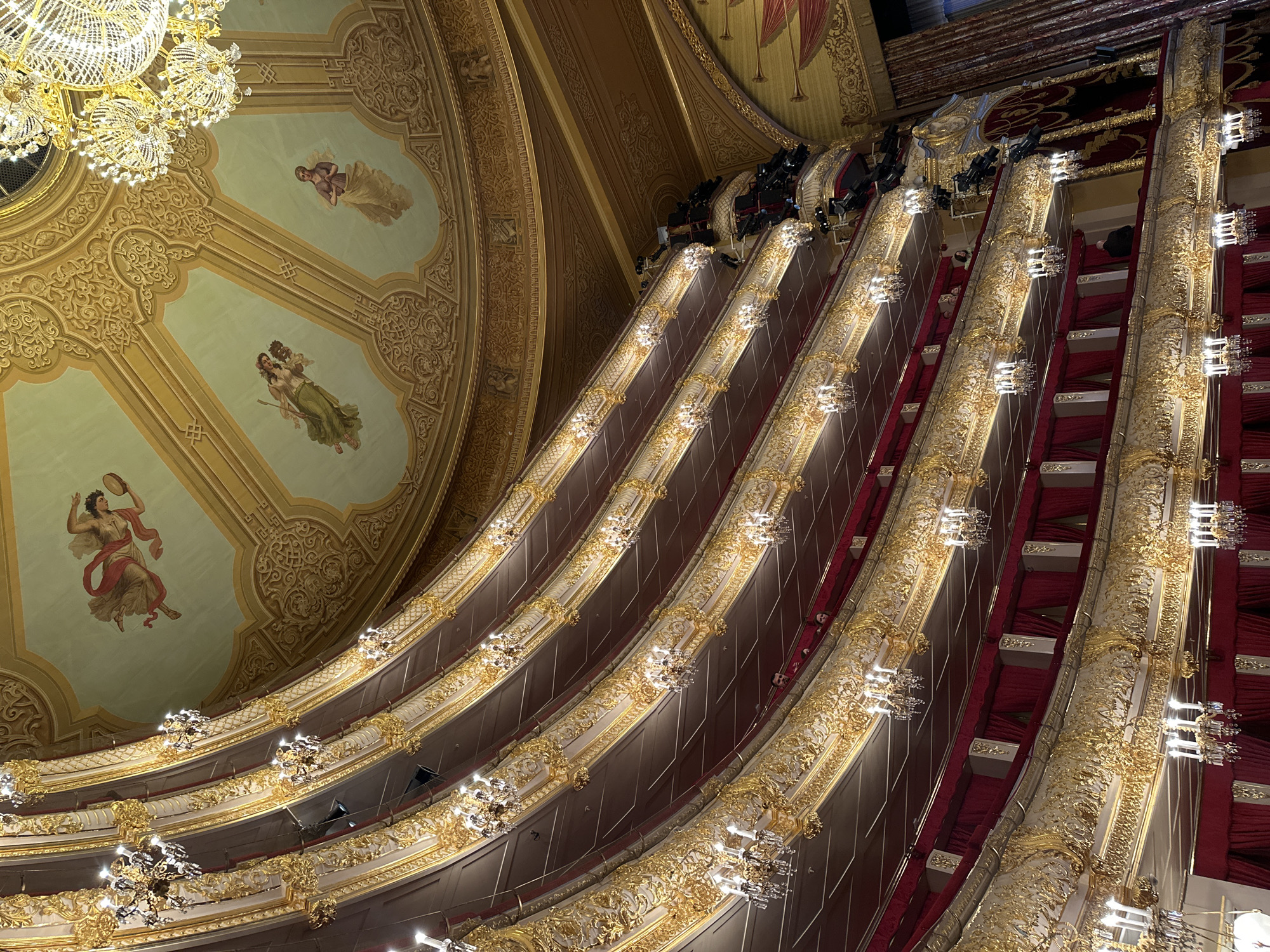 Grand Moscow theatre interior documented by witness