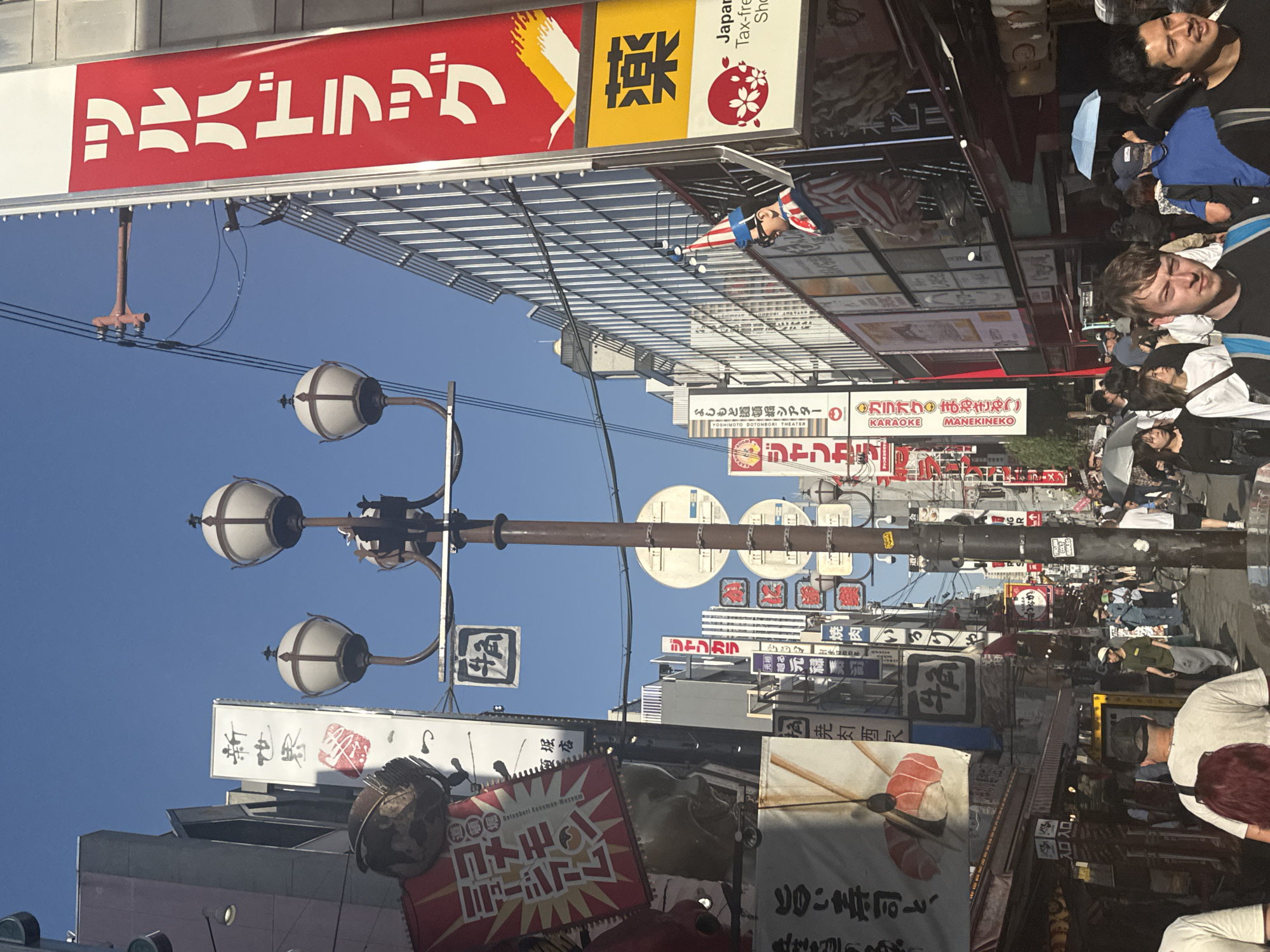 Morning street life and dining captured across Osaka commercial districts