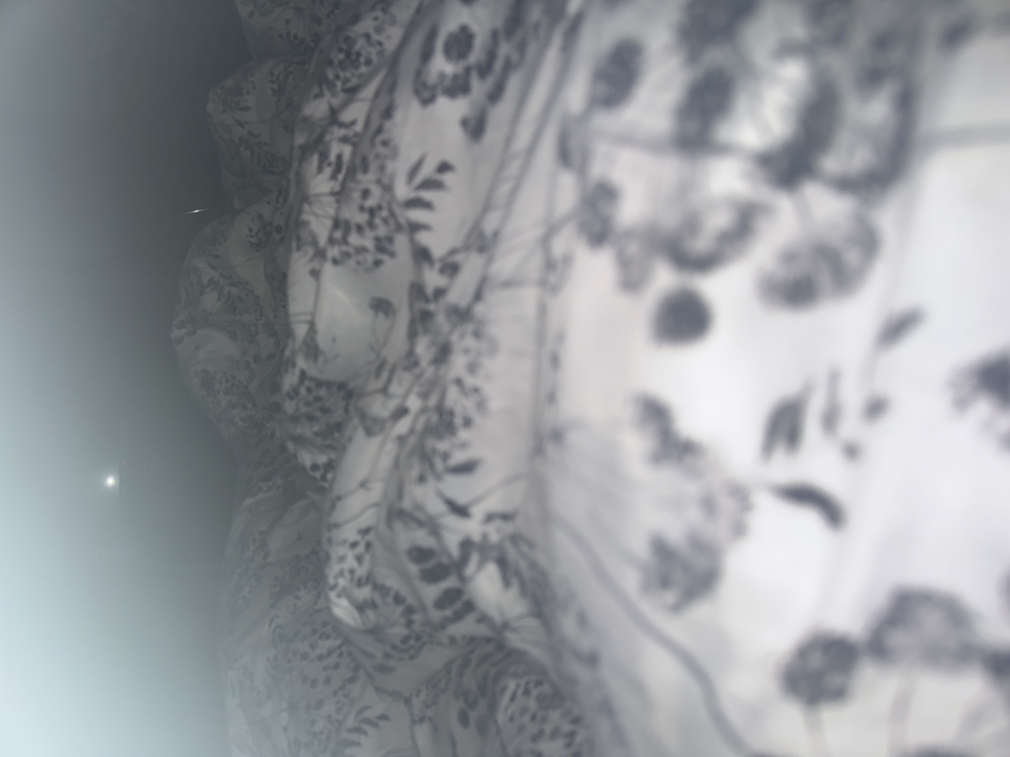 Blurred floral fabric photographed in Montana, Bulgaria