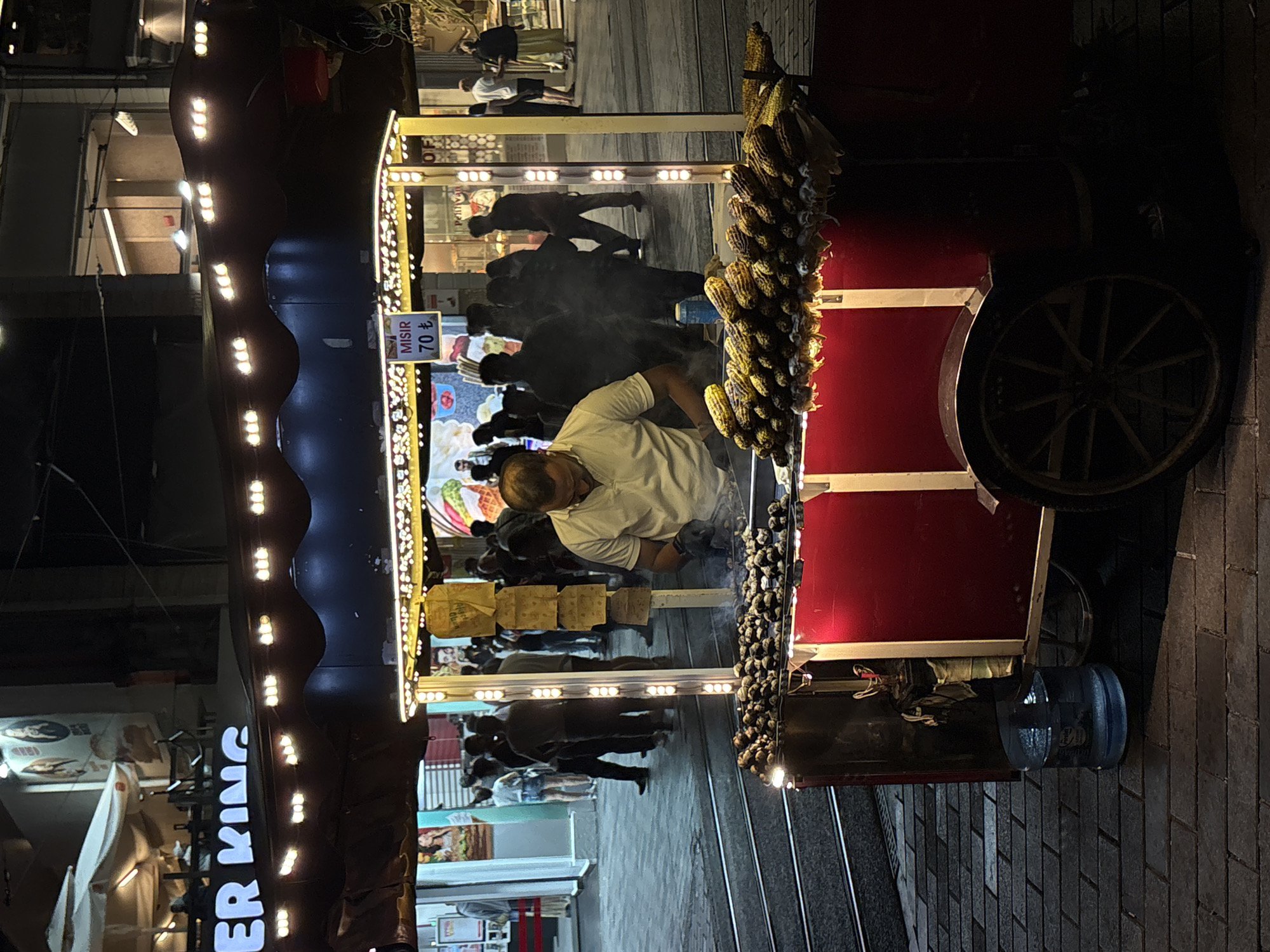 Evening street life documented across Beyoğlu district, Istanbul