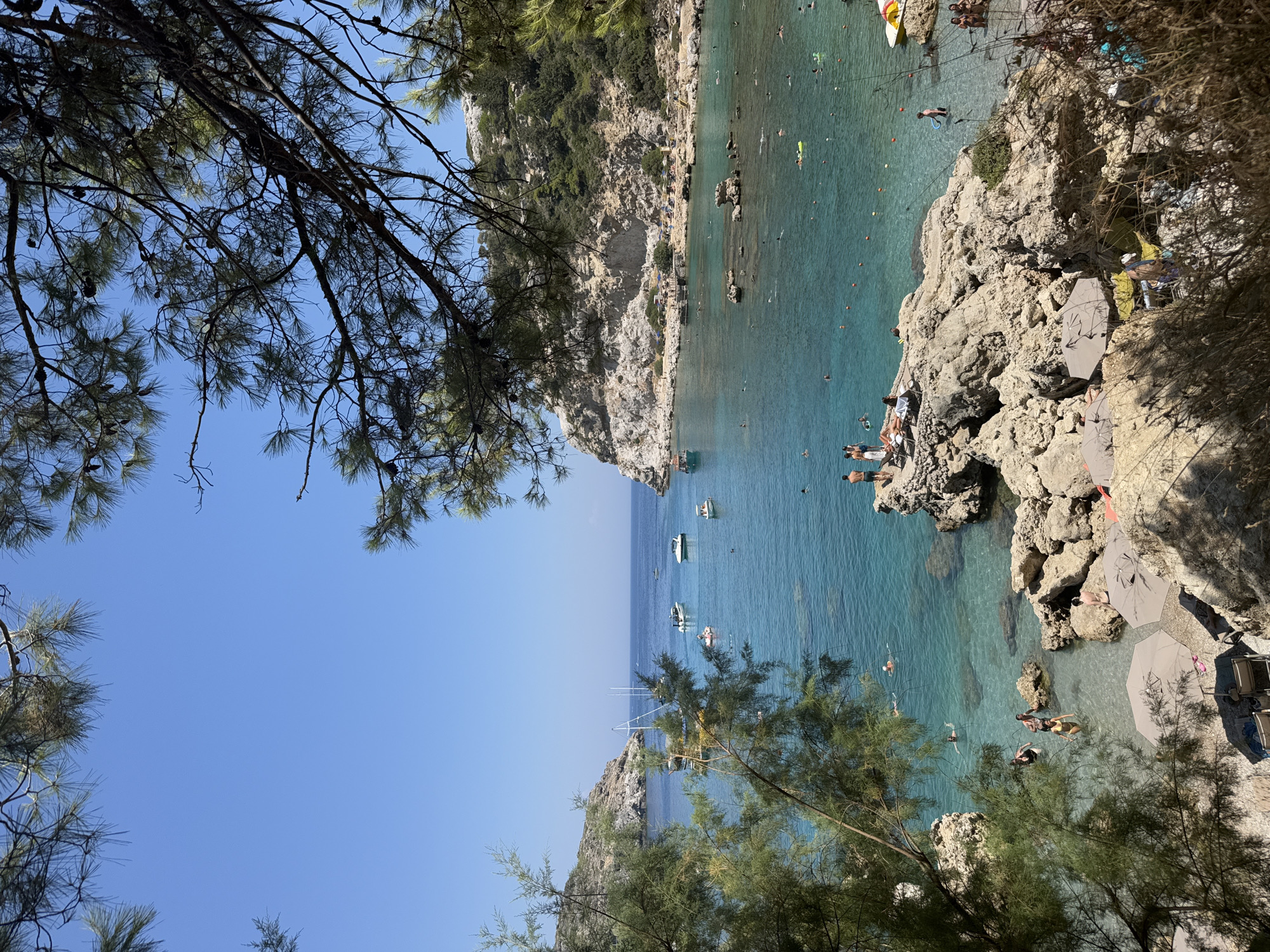 Summer morning at Anthony Quinn Bay, Rhodes