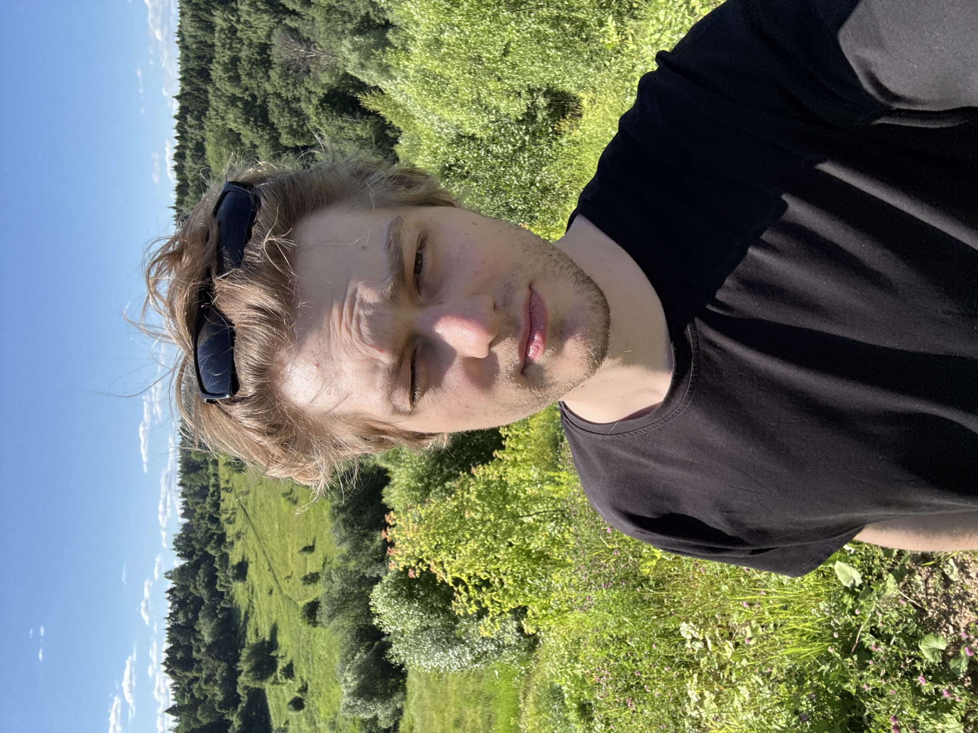 Sunny afternoon on a Khimki hillside with wildflowers and good vibes
