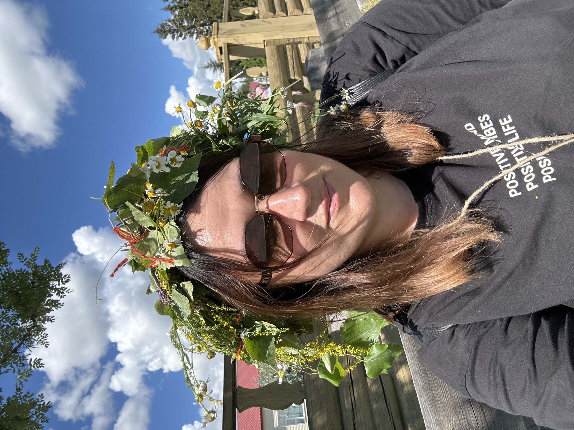 Folk festival vibes in Bolsherechye, flower crowns and circle dancing