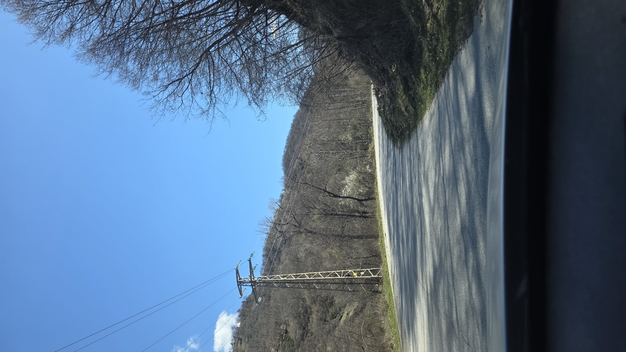 Rural roadside scene documented in Blagoevgrad, Bulgaria