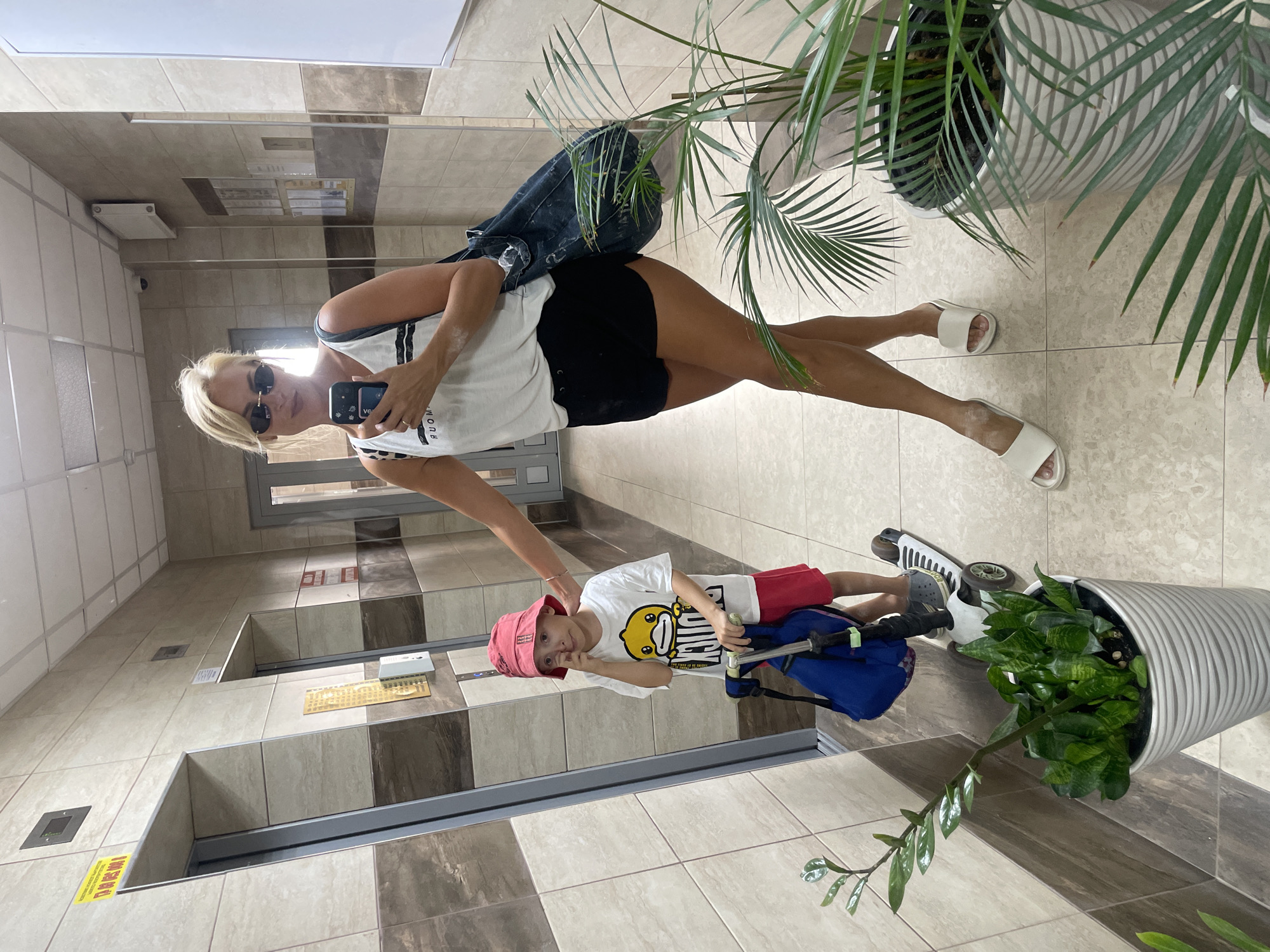 Apartment building moments and a scooter kid in Novorossiysk