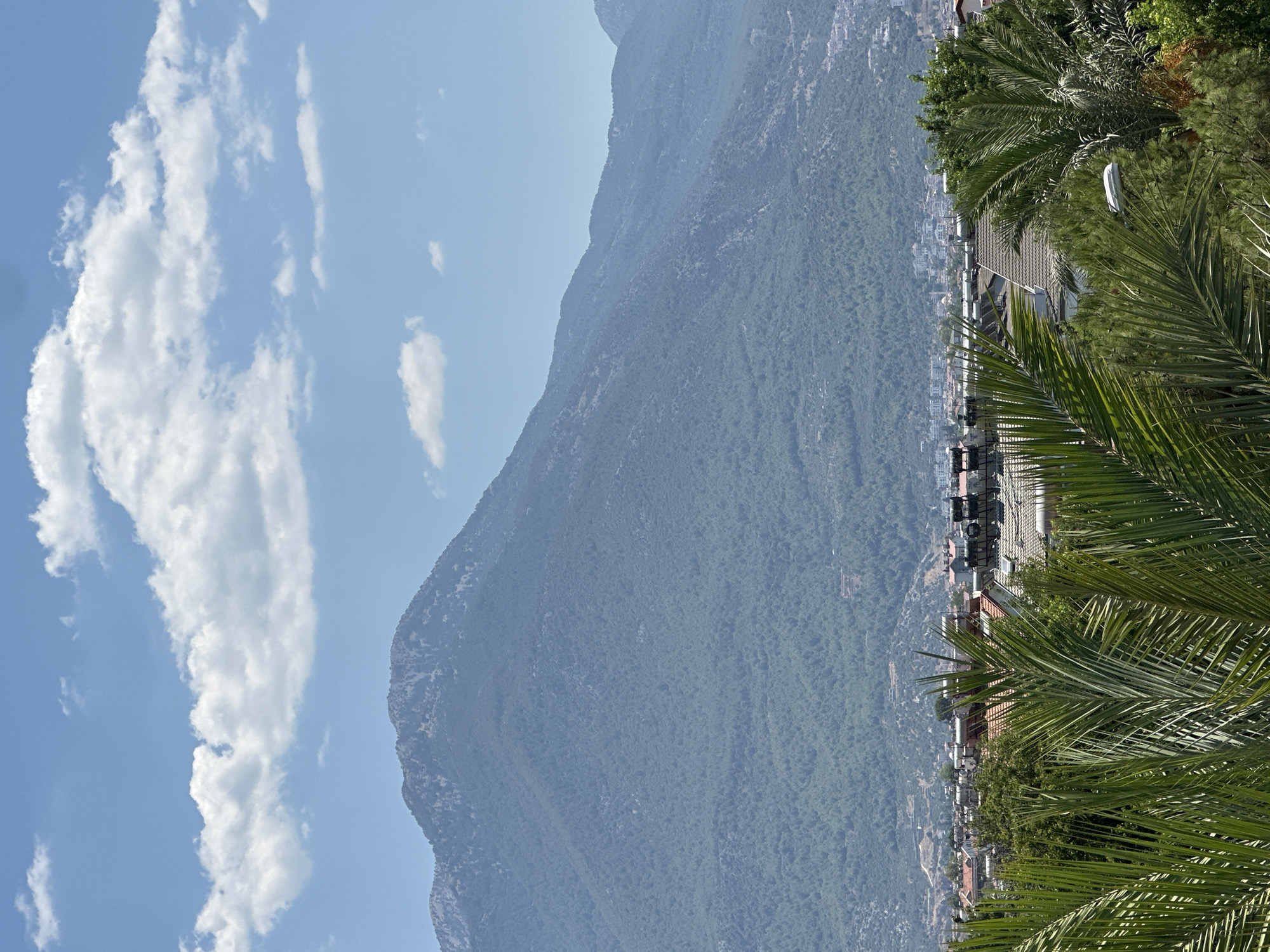 Green mountains and open skies above Fethiye
