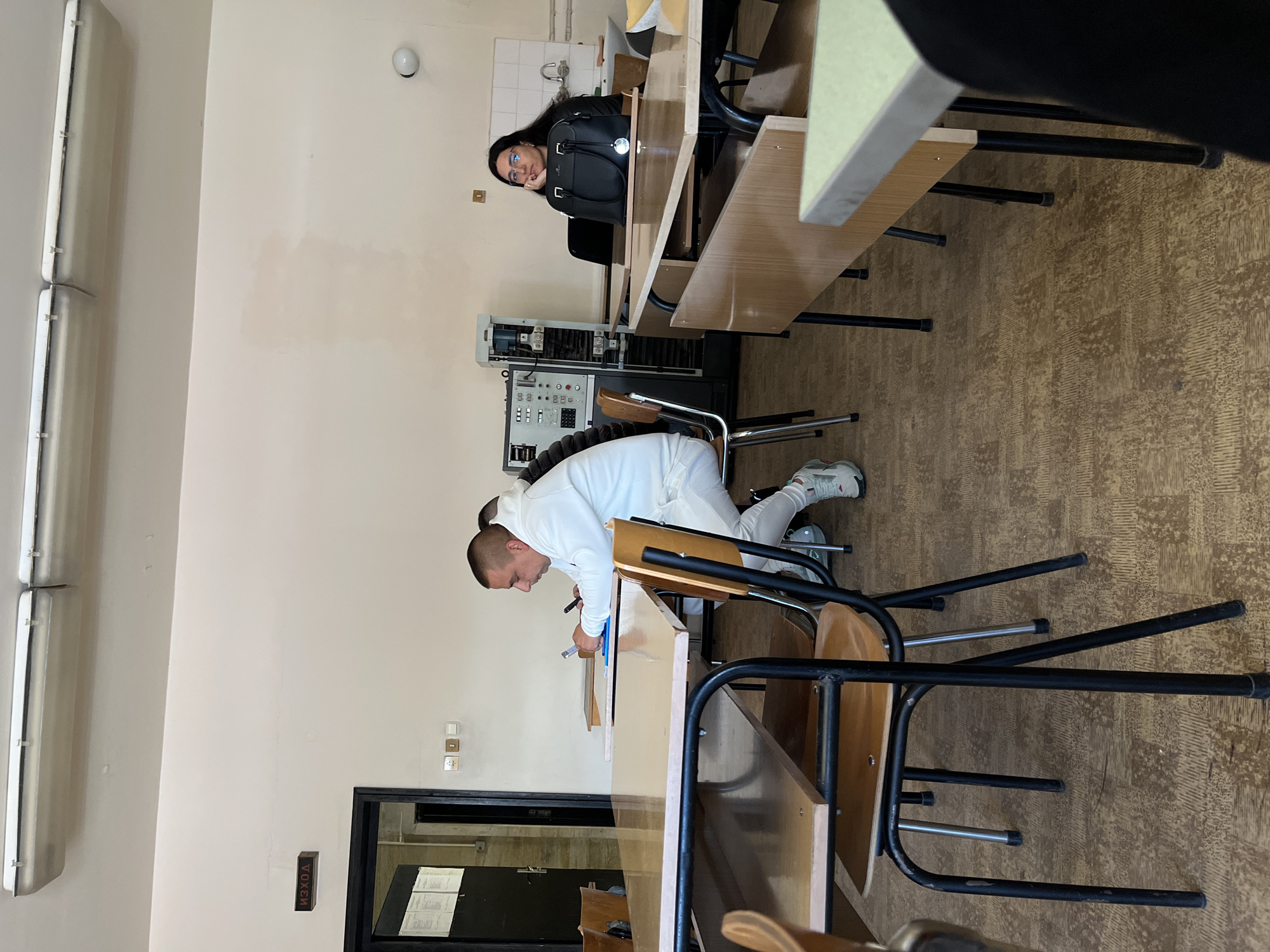 Students, staff gather at Plovdiv University during morning hours