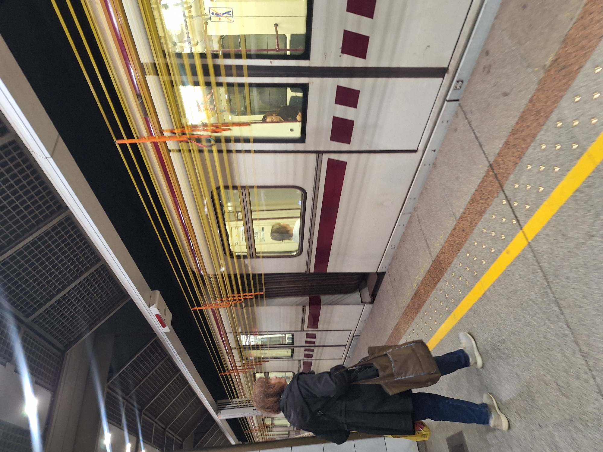 Morning commuters spotted at Sofia train station
