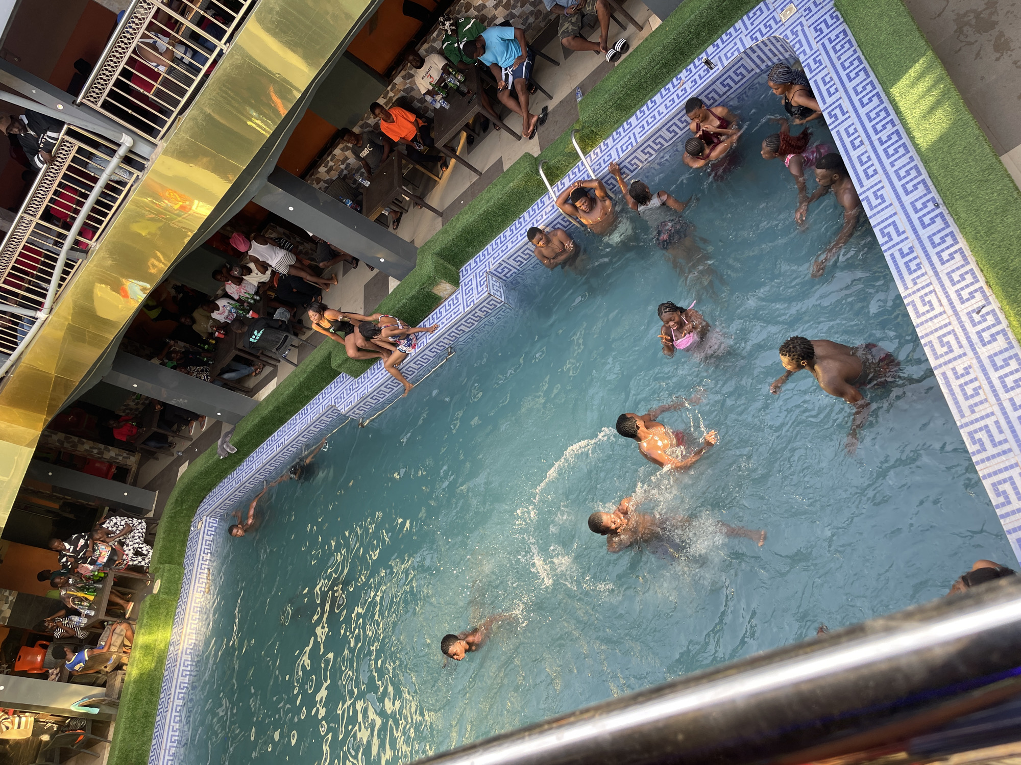 Afternoon pool gathering draws crowds in Nigerian communities