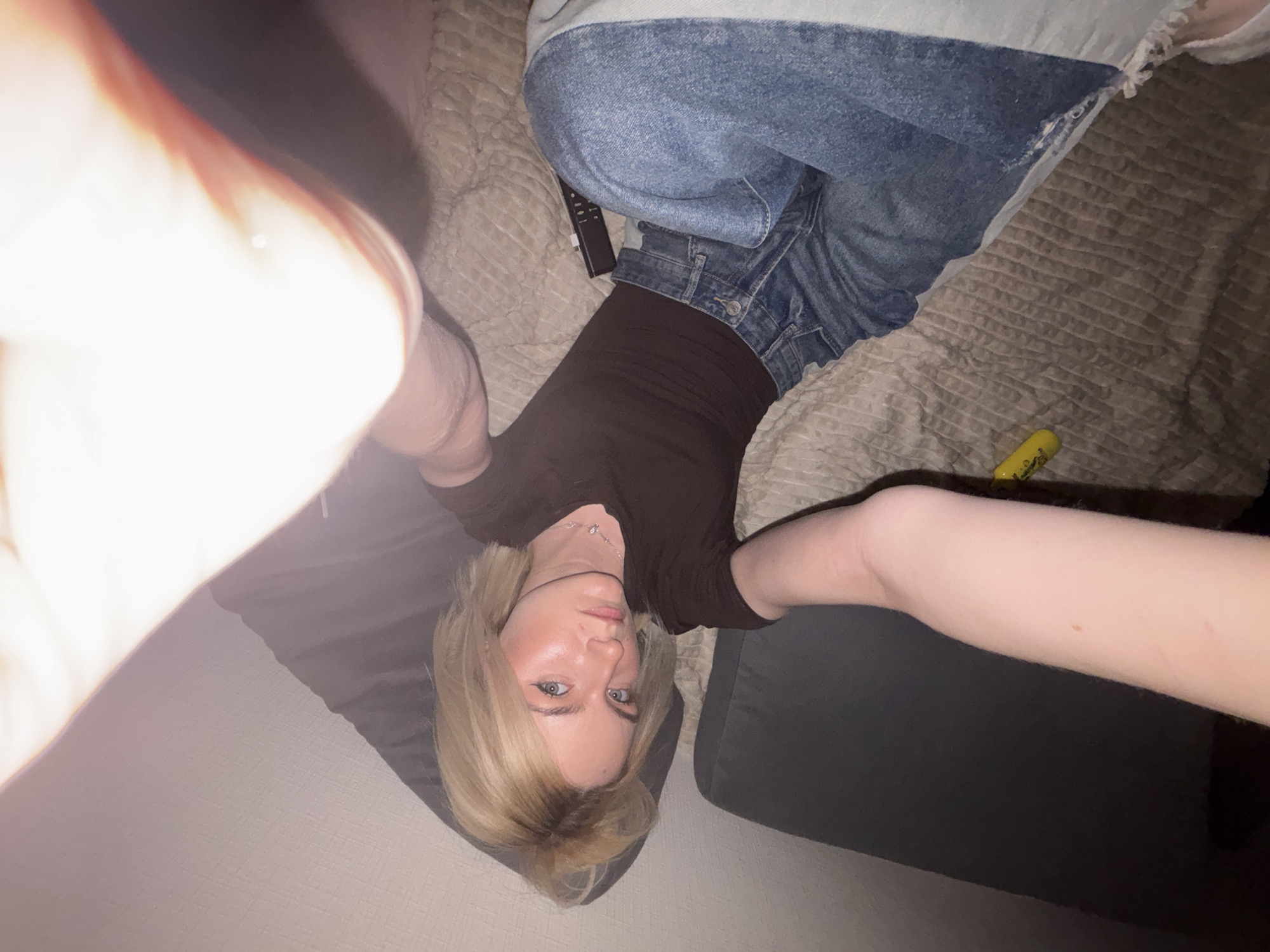 Person documents evening selfies and gaming in Vsevolozhsk