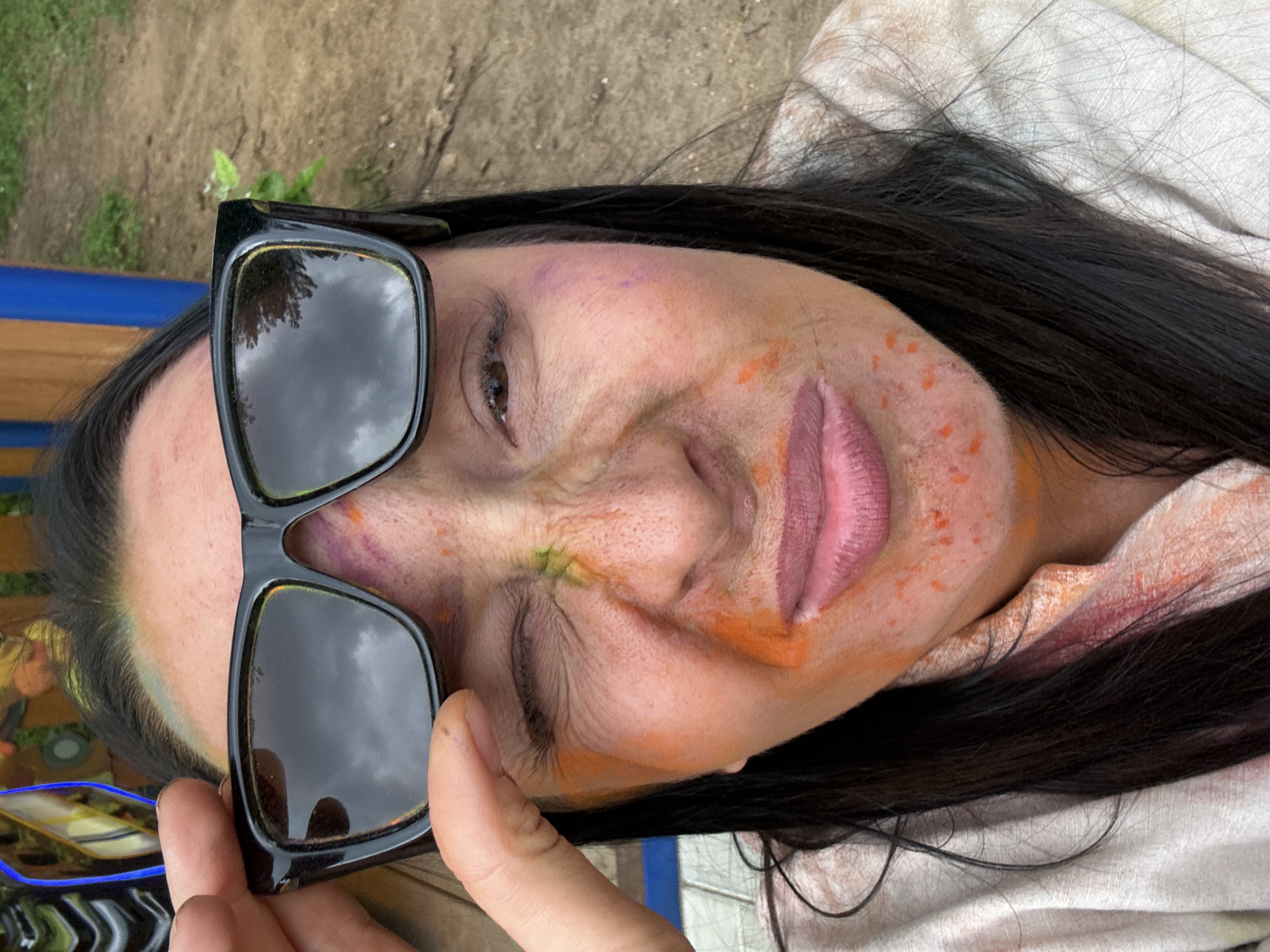 Summer day out in Chaikovsky — river, rides, and color powder