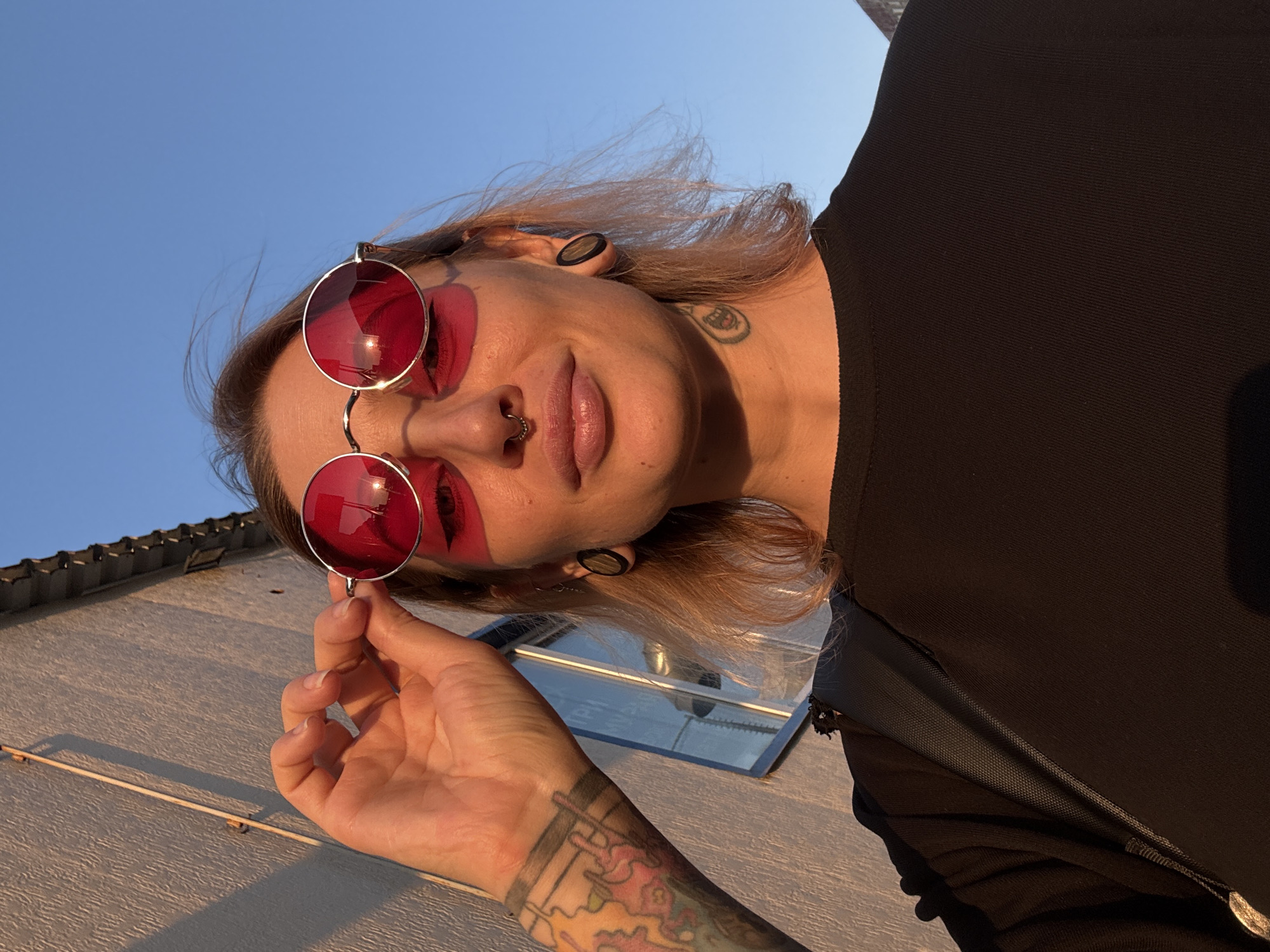 Selfies and cityscapes from Norilsk on a summer evening