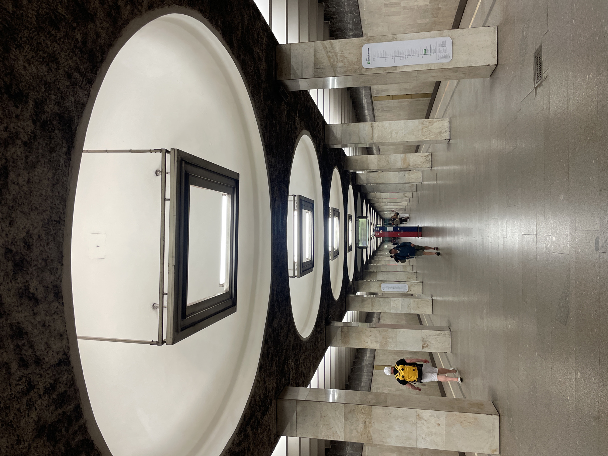 Moscow Metro passenger documents subway journey through stations
