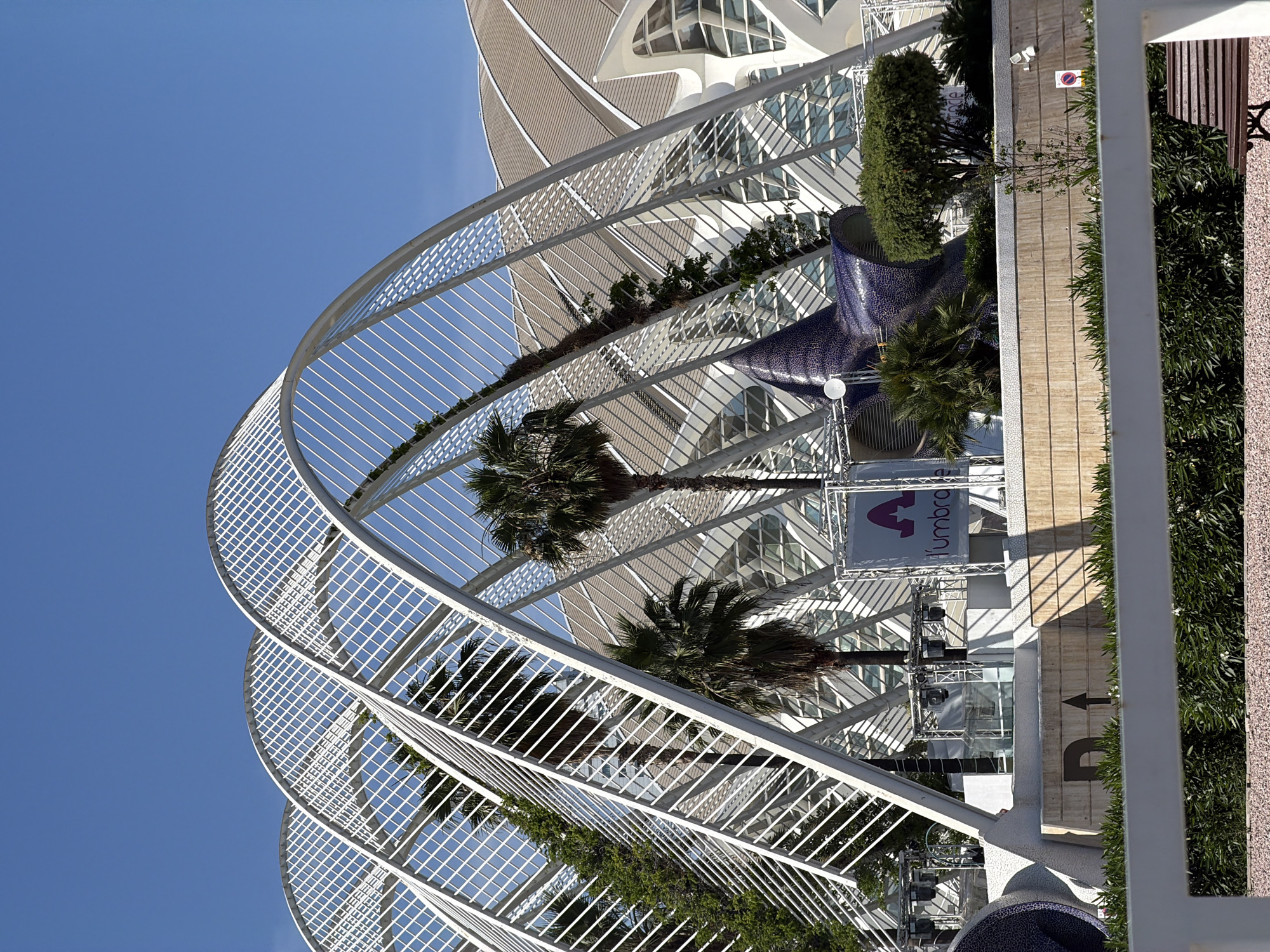 Sunny afternoon at Valencia's City of Arts and Sciences