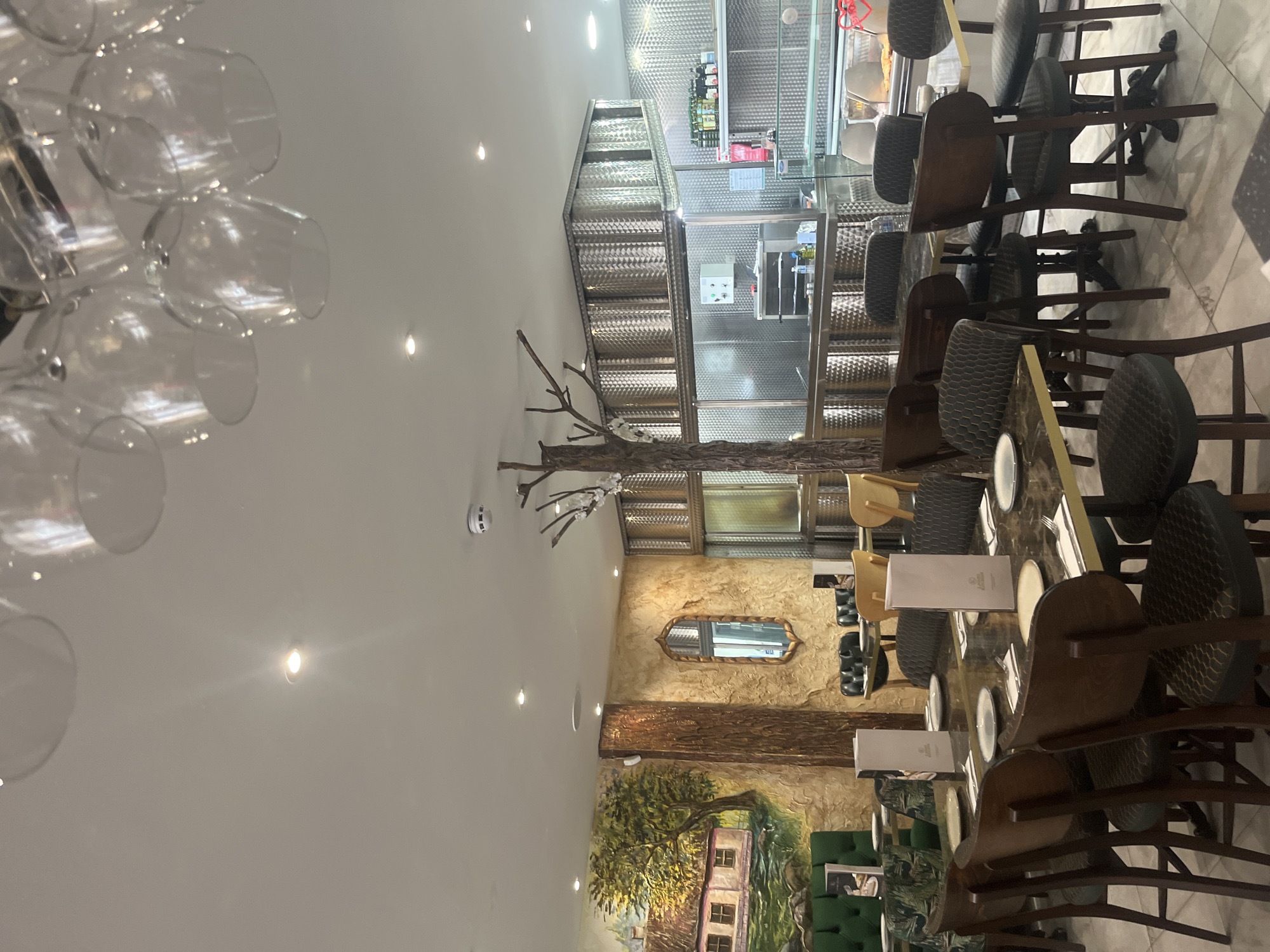 Restaurant interior documented in East Suffolk dining establishment