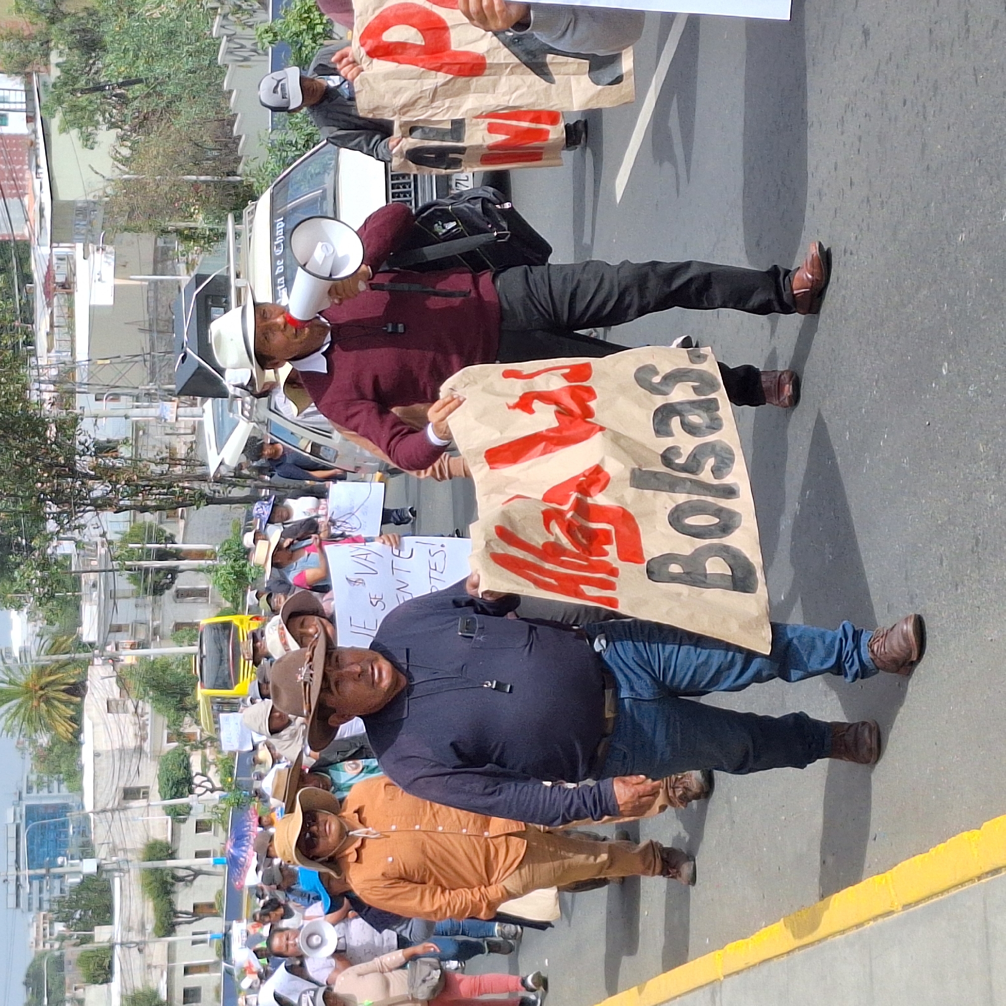 Street protest over fare increases held in Arequipa, Peru