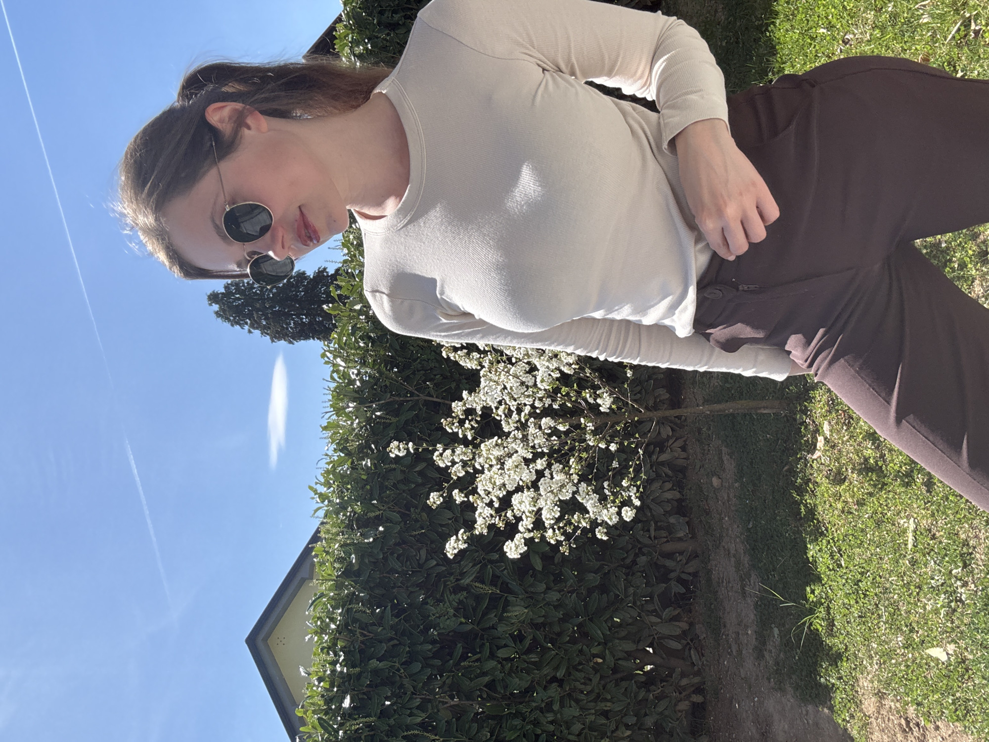 Woman takes selfie at home in Kranj, Slovenia