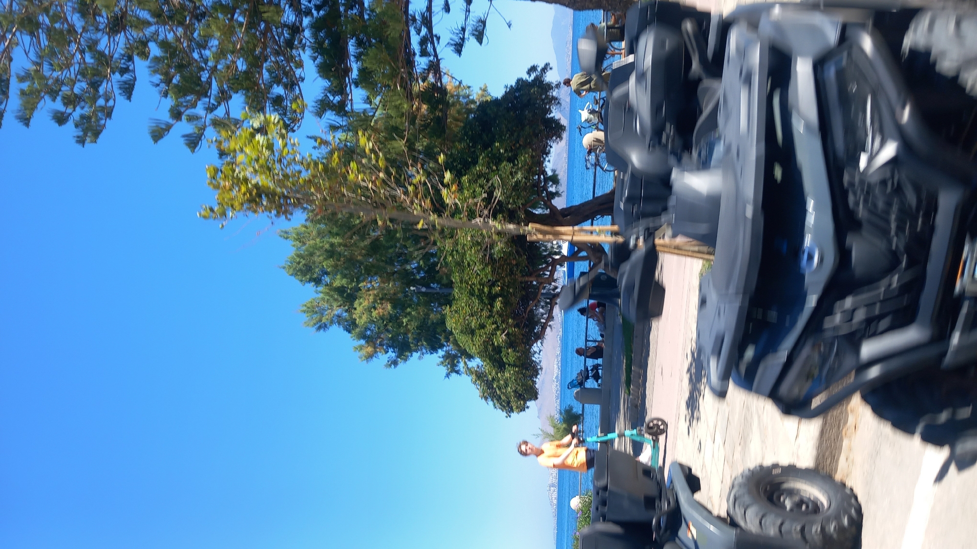 Busy morning along the Kos waterfront promenade