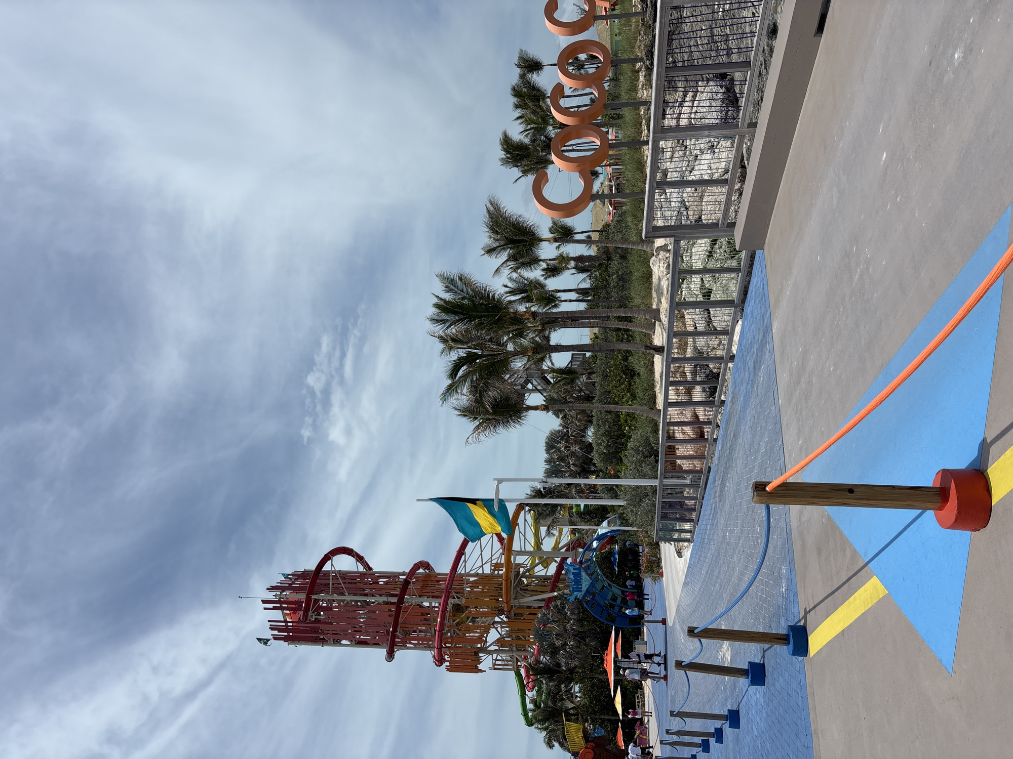 Water park visit documented in Berry Islands, Bahamas