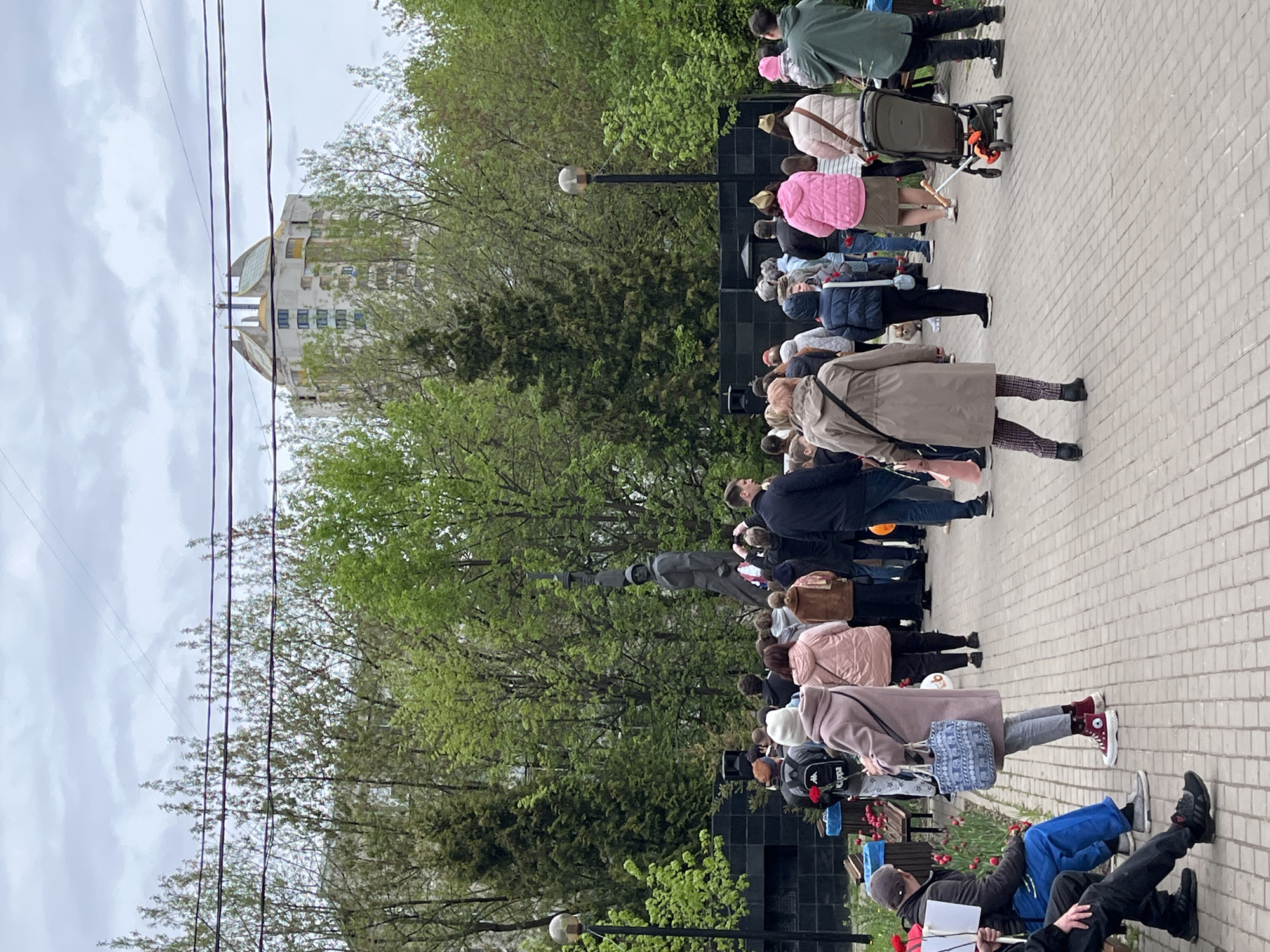 Memorial gathering observed in Khimki, Russia