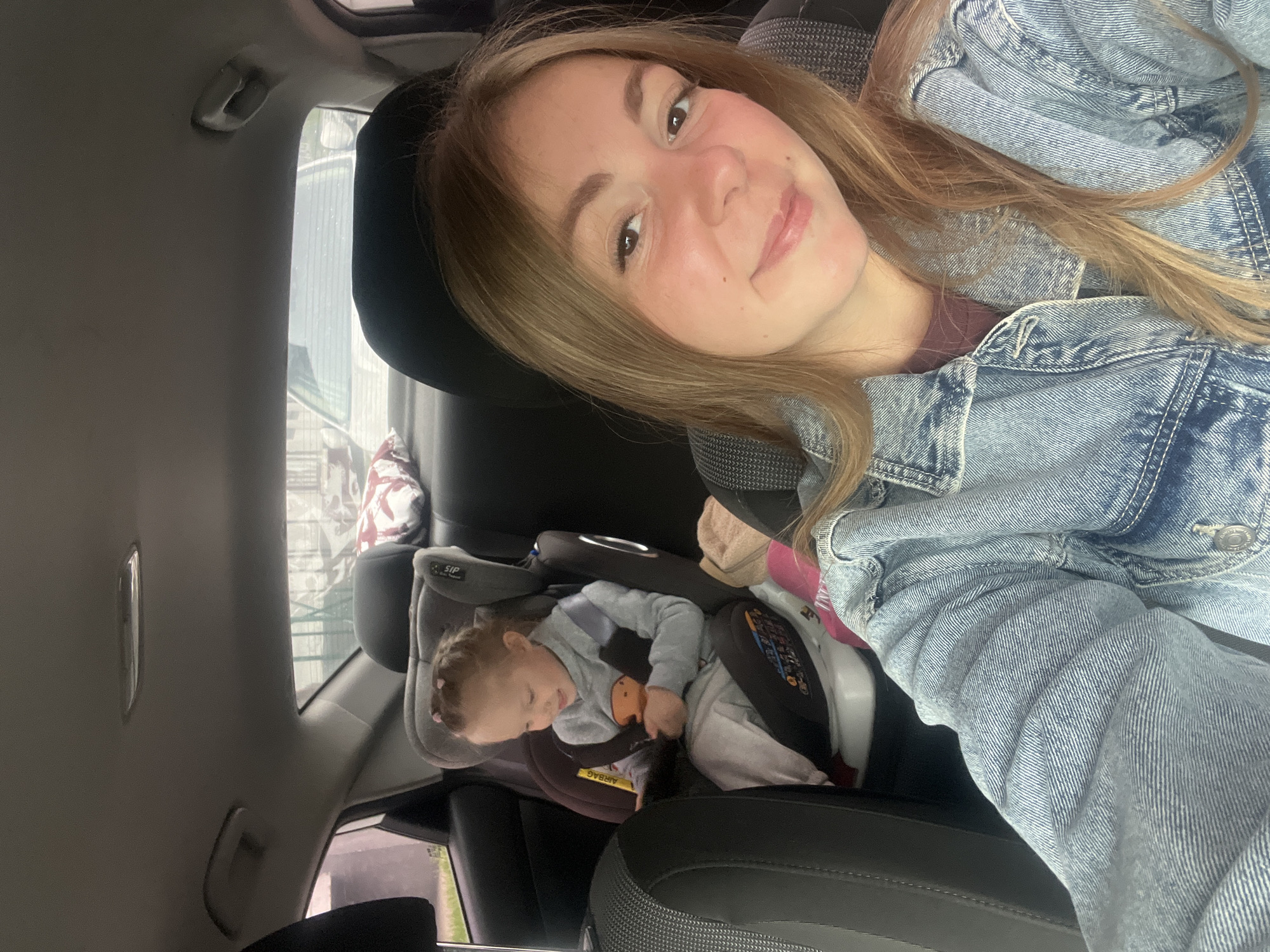 Selfie taken from the passenger seat in Chelyabinsk