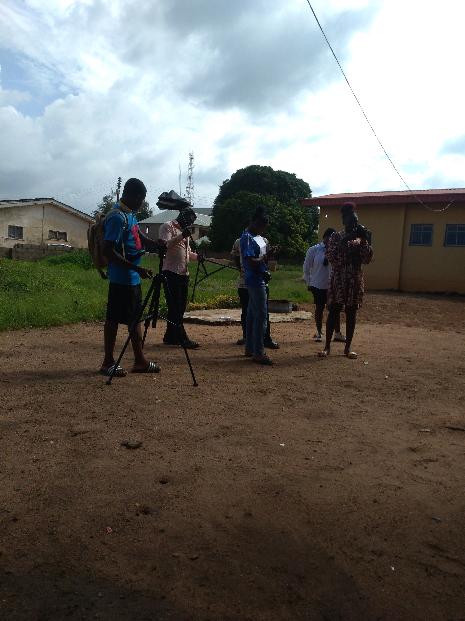 Outdoor filming activity documented across Jos, Nigeria locations