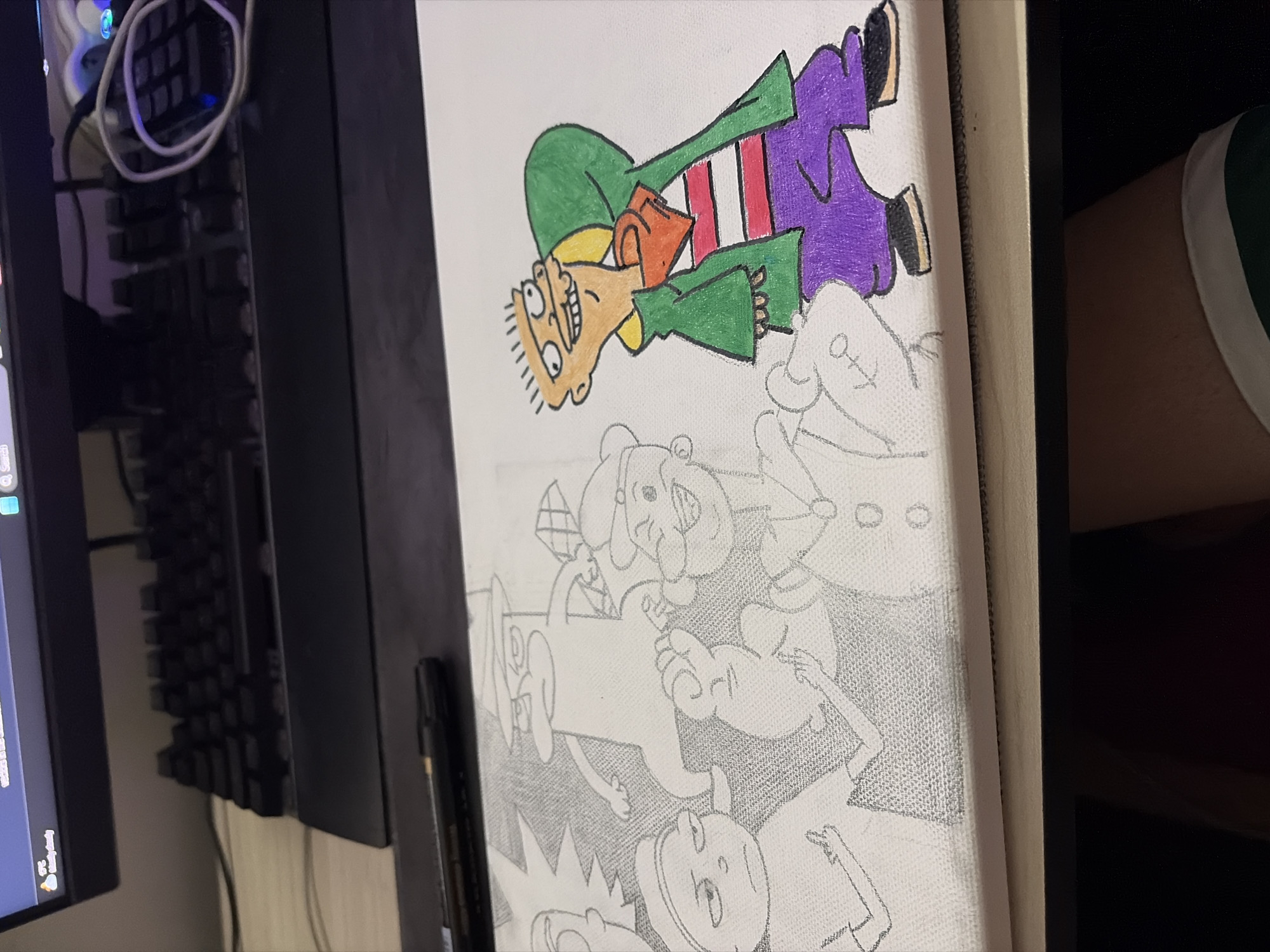 Artist paints Ed, Edd n Eddy character in Varna