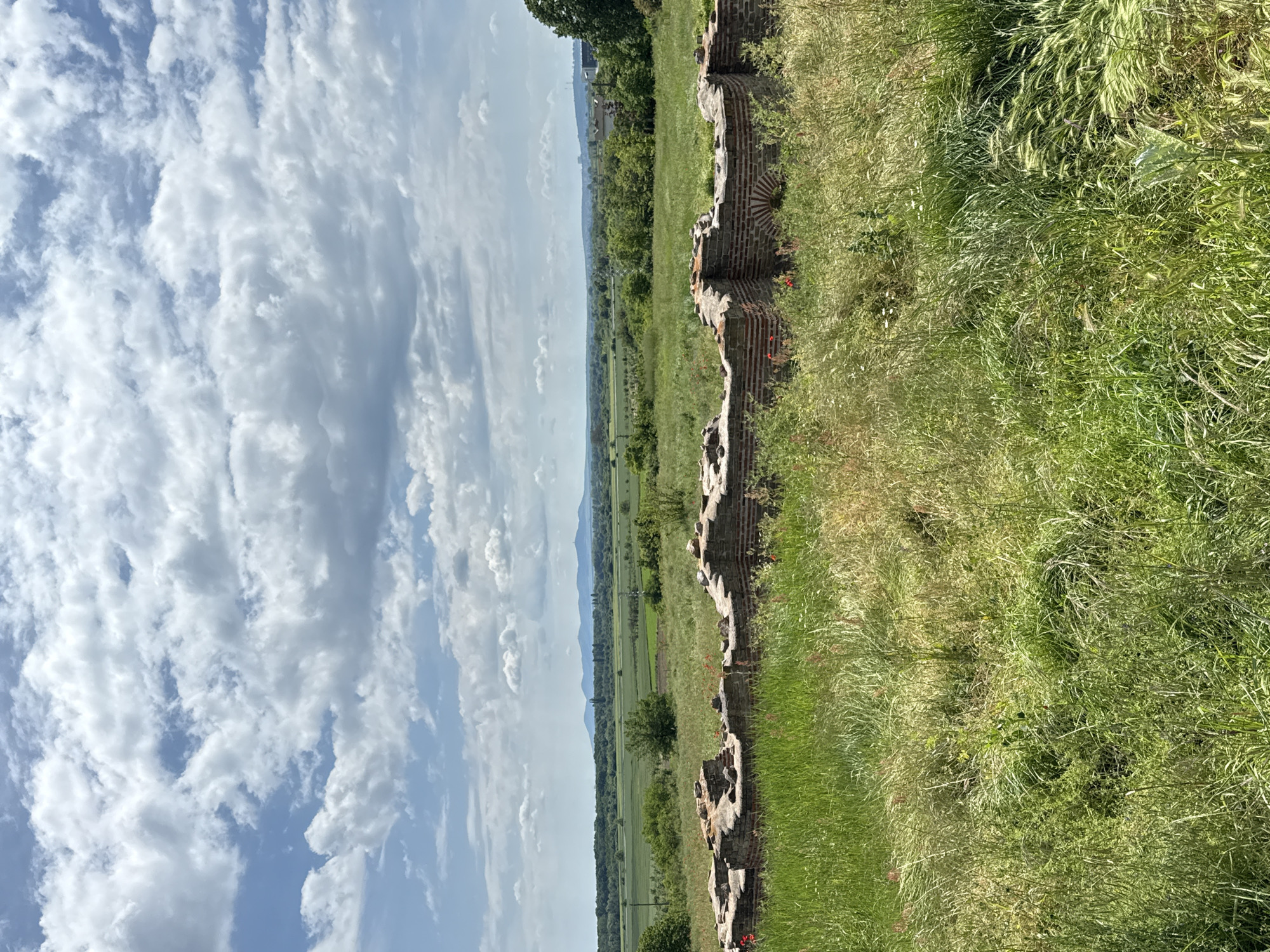 Tourist documents ancient Kabile archaeological site in Bulgaria