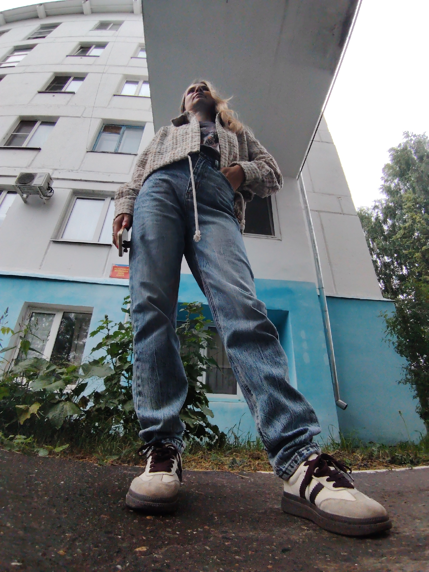 Casual photo session around Chaikovsky apartments on a June morning