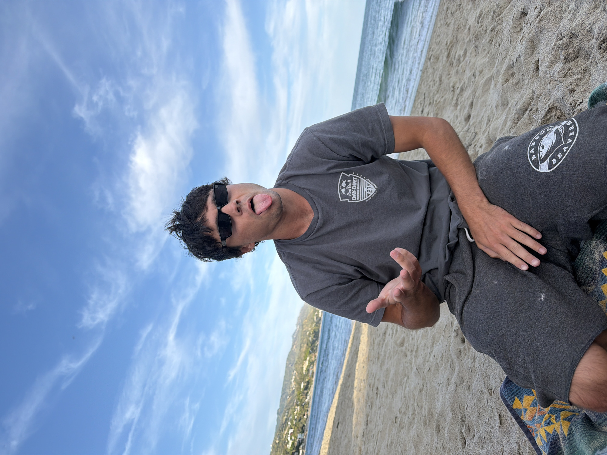Beach day captured in multiple photos at Malibu
