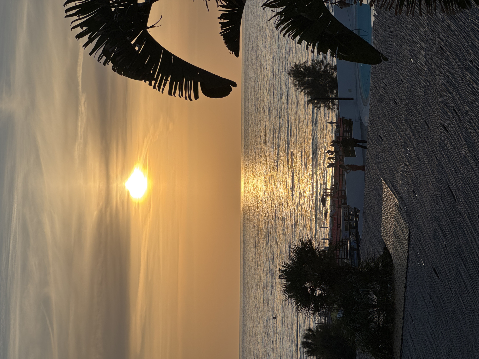 Mediterranean sunset captured across Italian coastal towns during evening