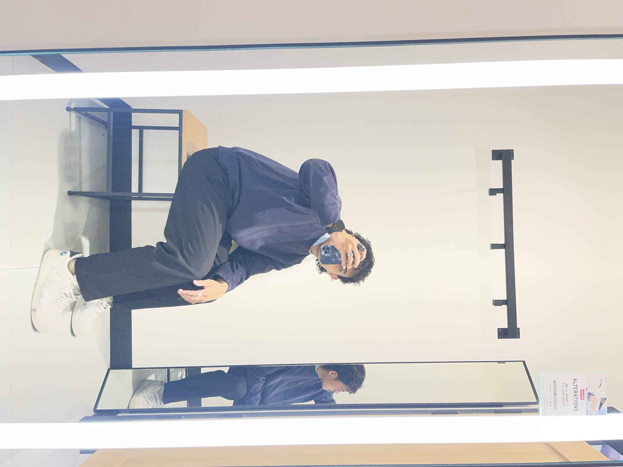 Trying on fits and browsing denim at a Jakarta Levi's store