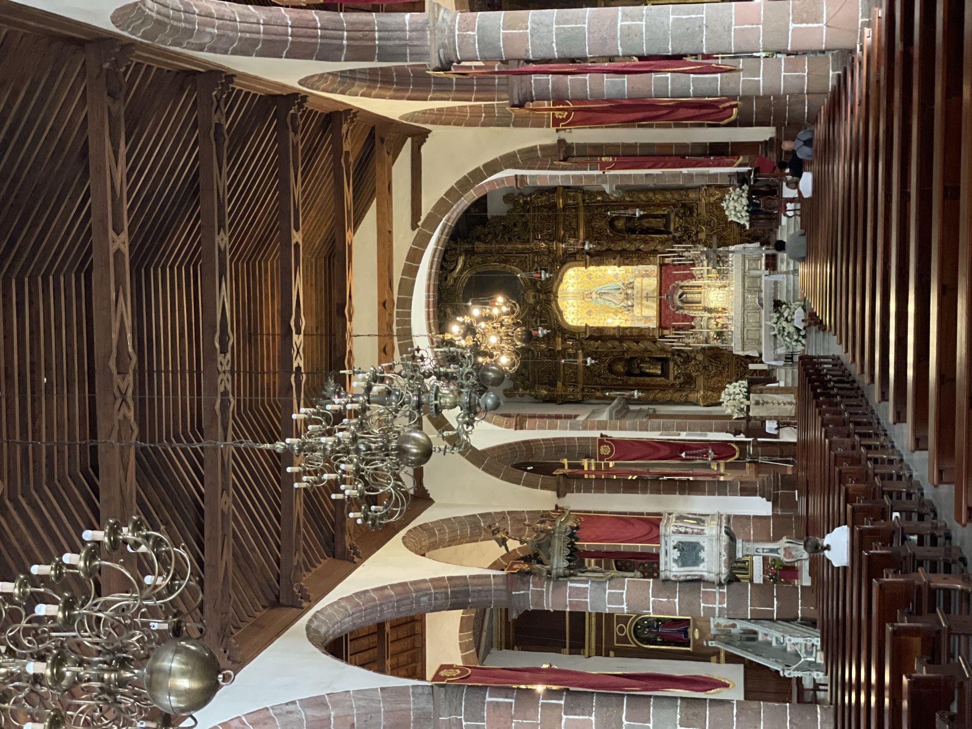 Tourist documents historic church and architecture in Tenerife
