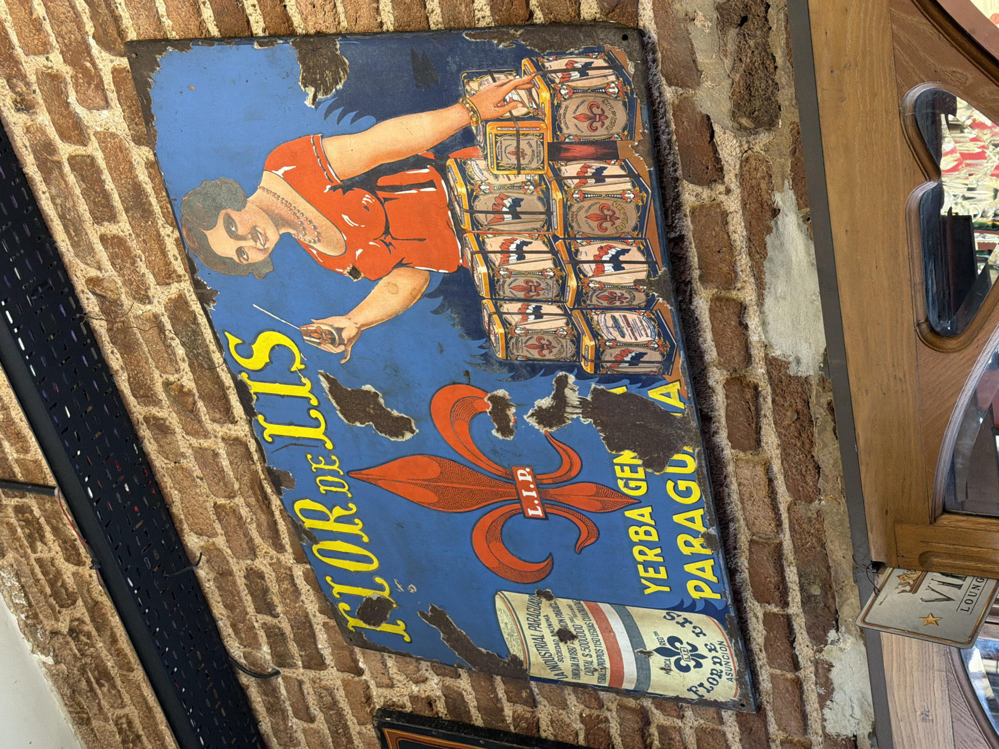 Buenos Aires street scenes: yerba mate ad, braised ribs meal