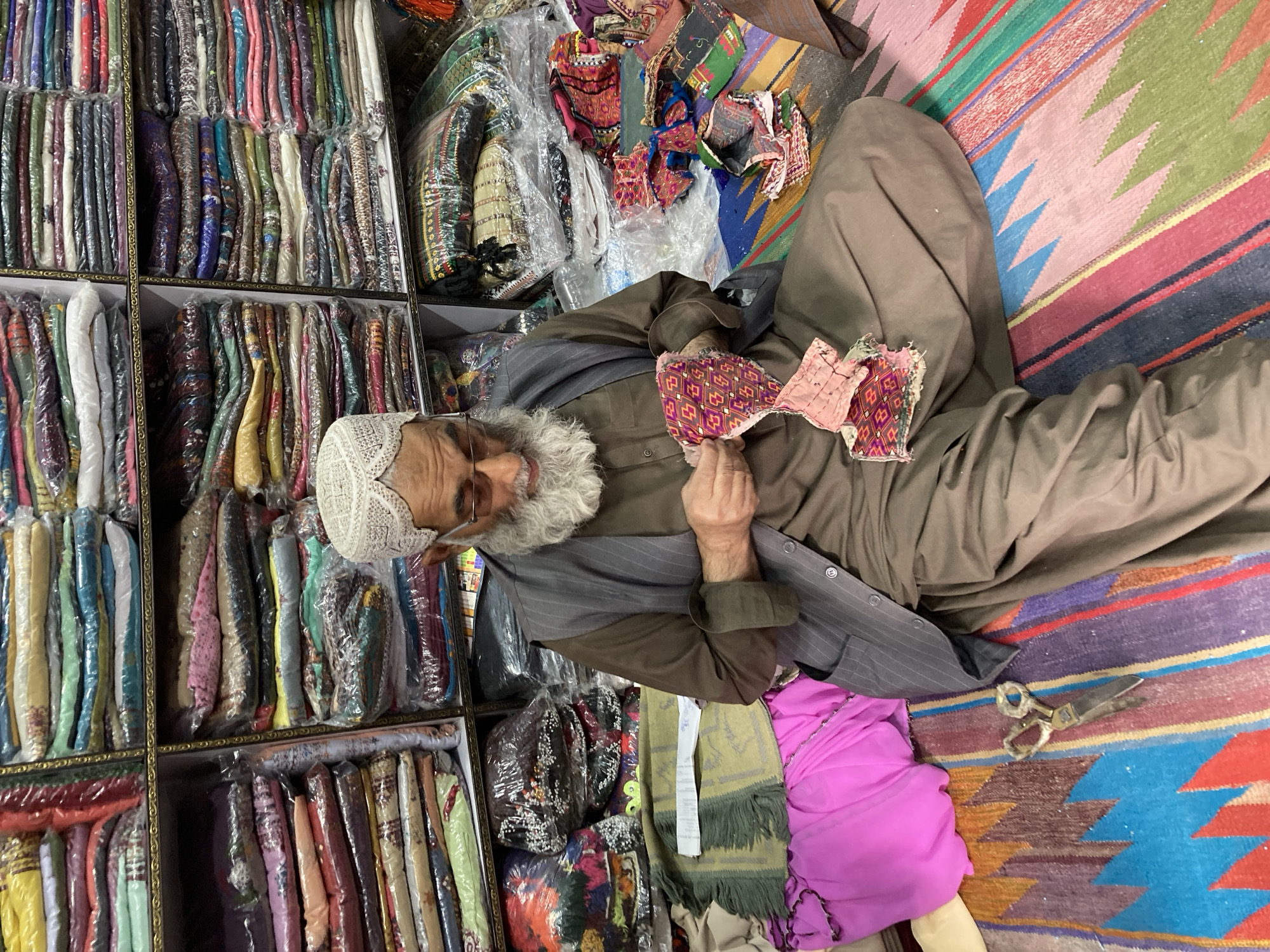 Traditional textile market documented in Quetta, Pakistan