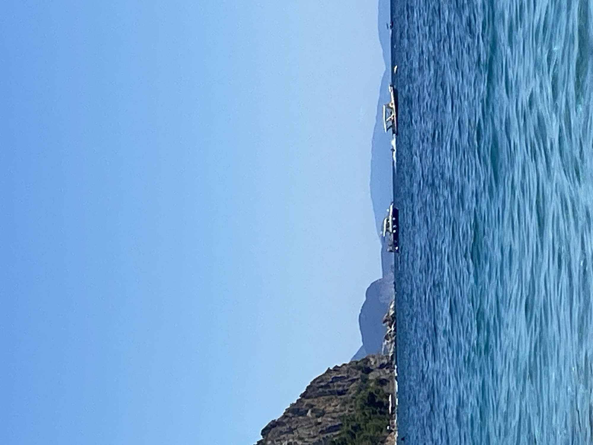 Lazy summer day on a Montenegrin pebble beach