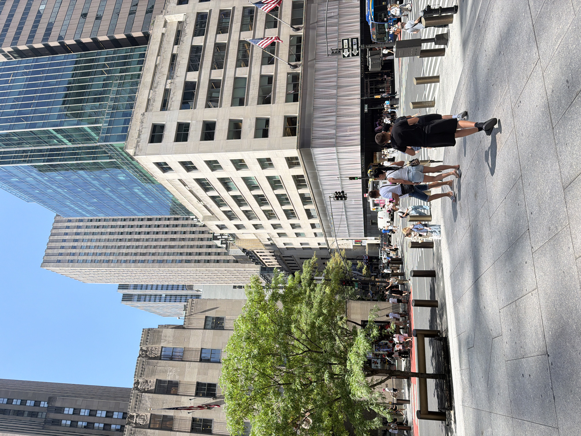 Midtown Manhattan streets on a sunny July afternoon