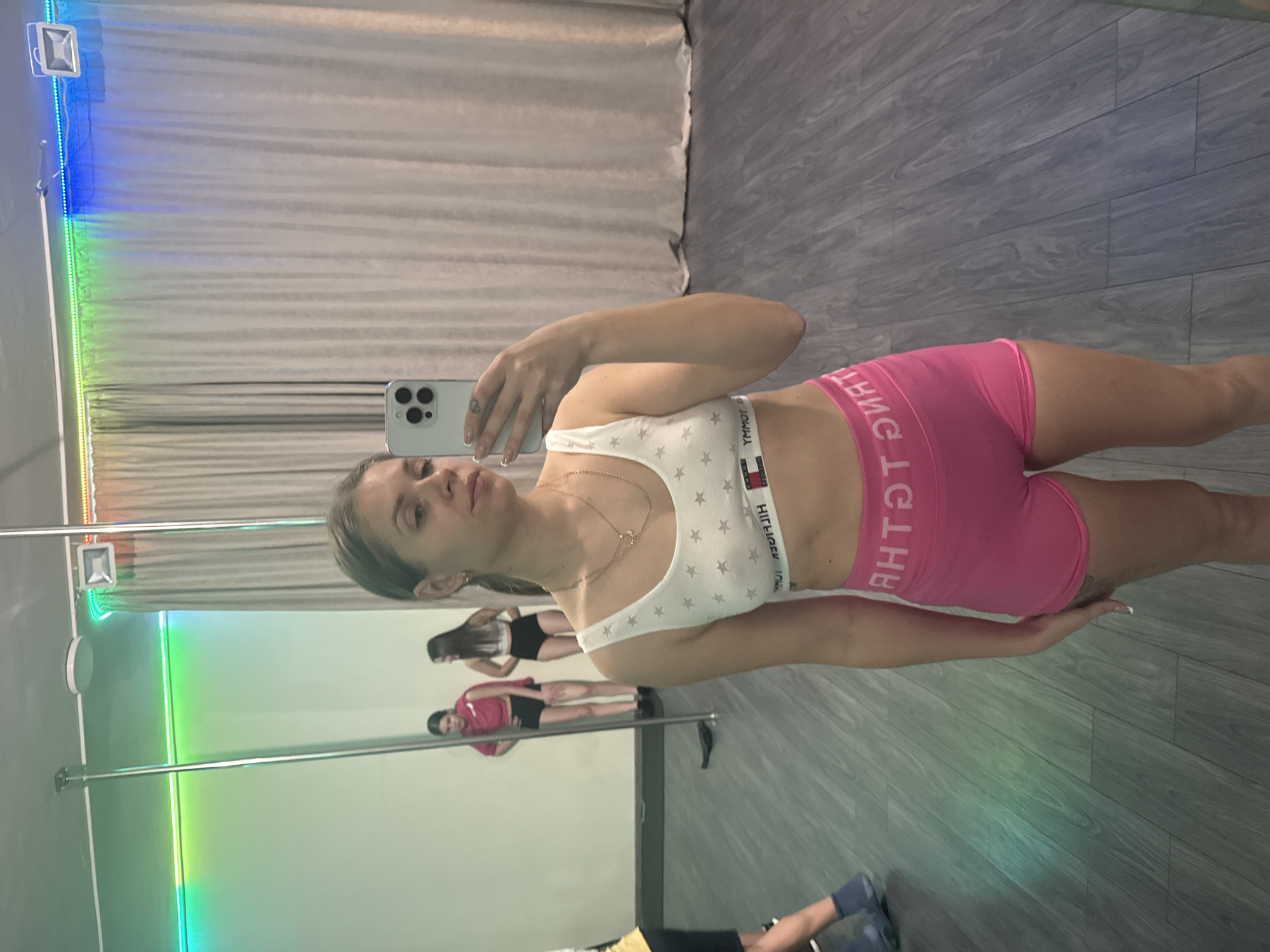 Pole dancing class documented at Batumi studio