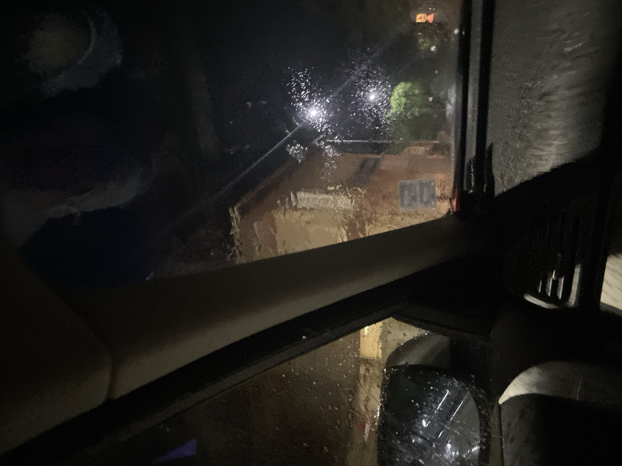 Rainy night documented in Zlatograd, Bulgaria border area
