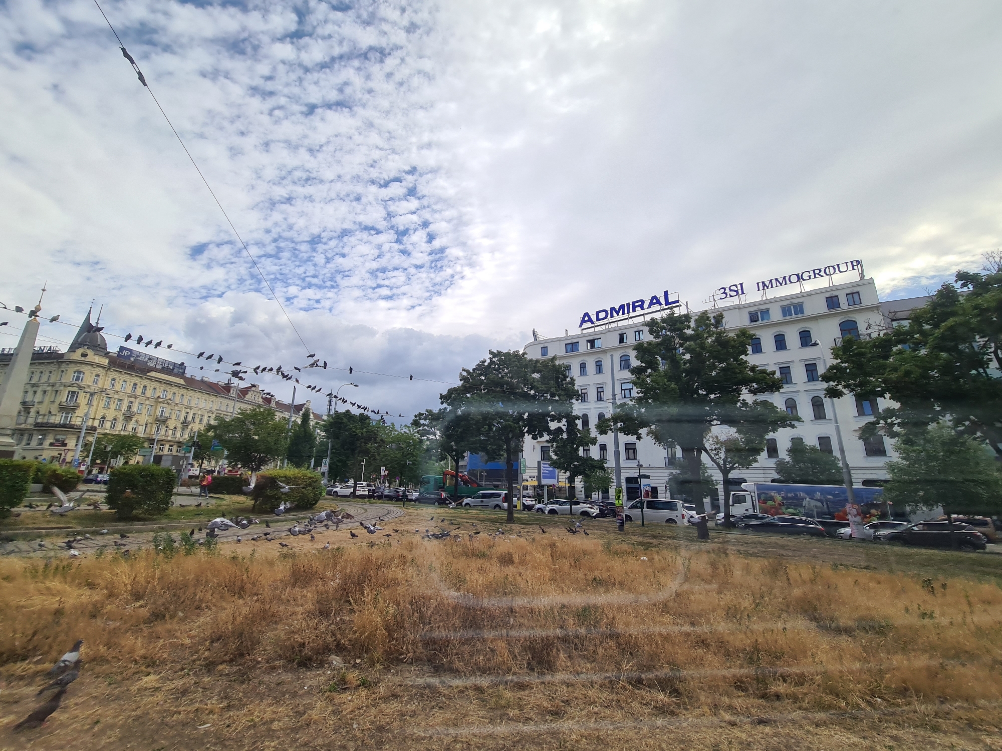 Vienna's tram network and street life, a July morning