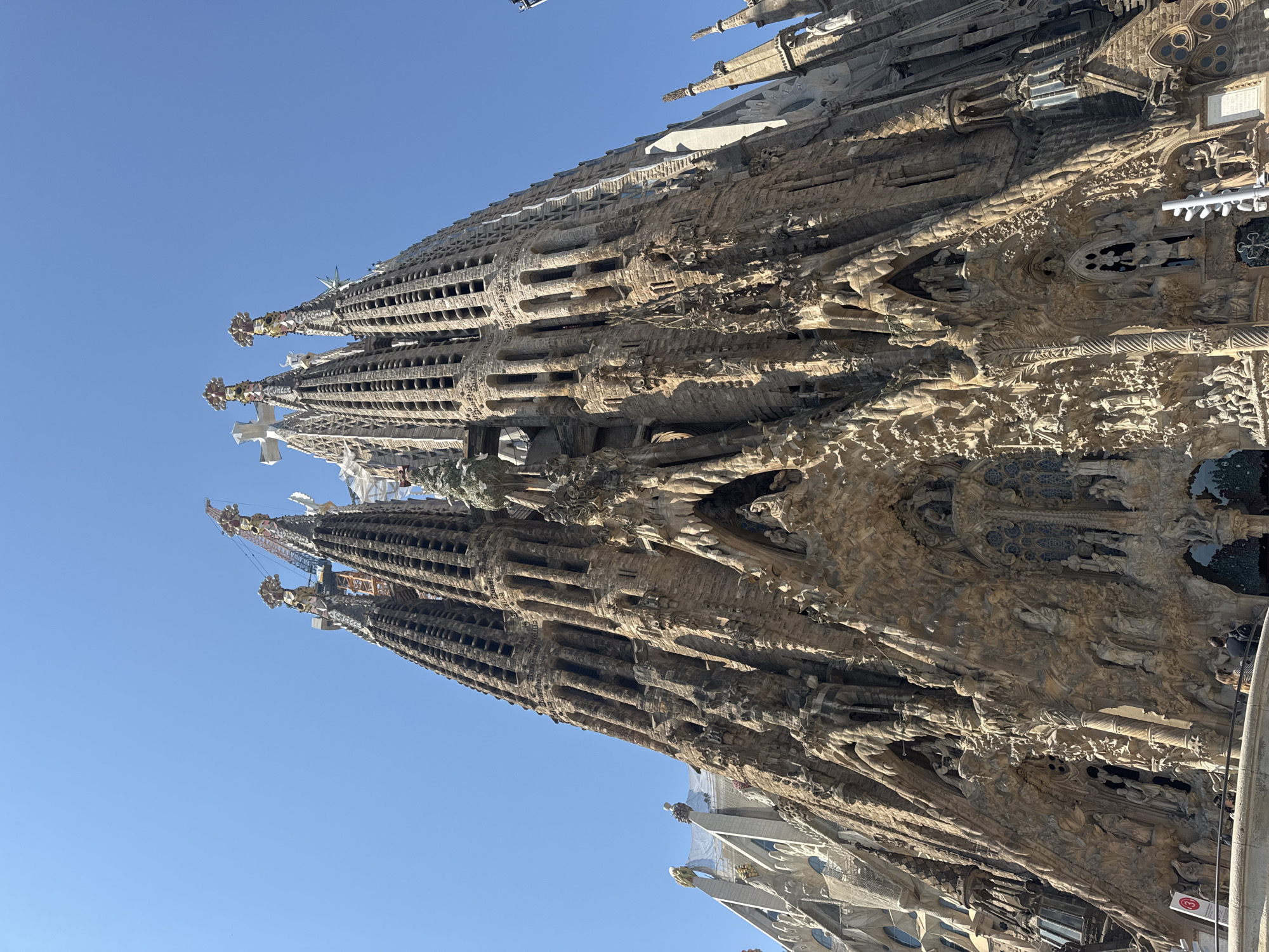 Inside and outside Gaudí's Sagrada Família, choir and all