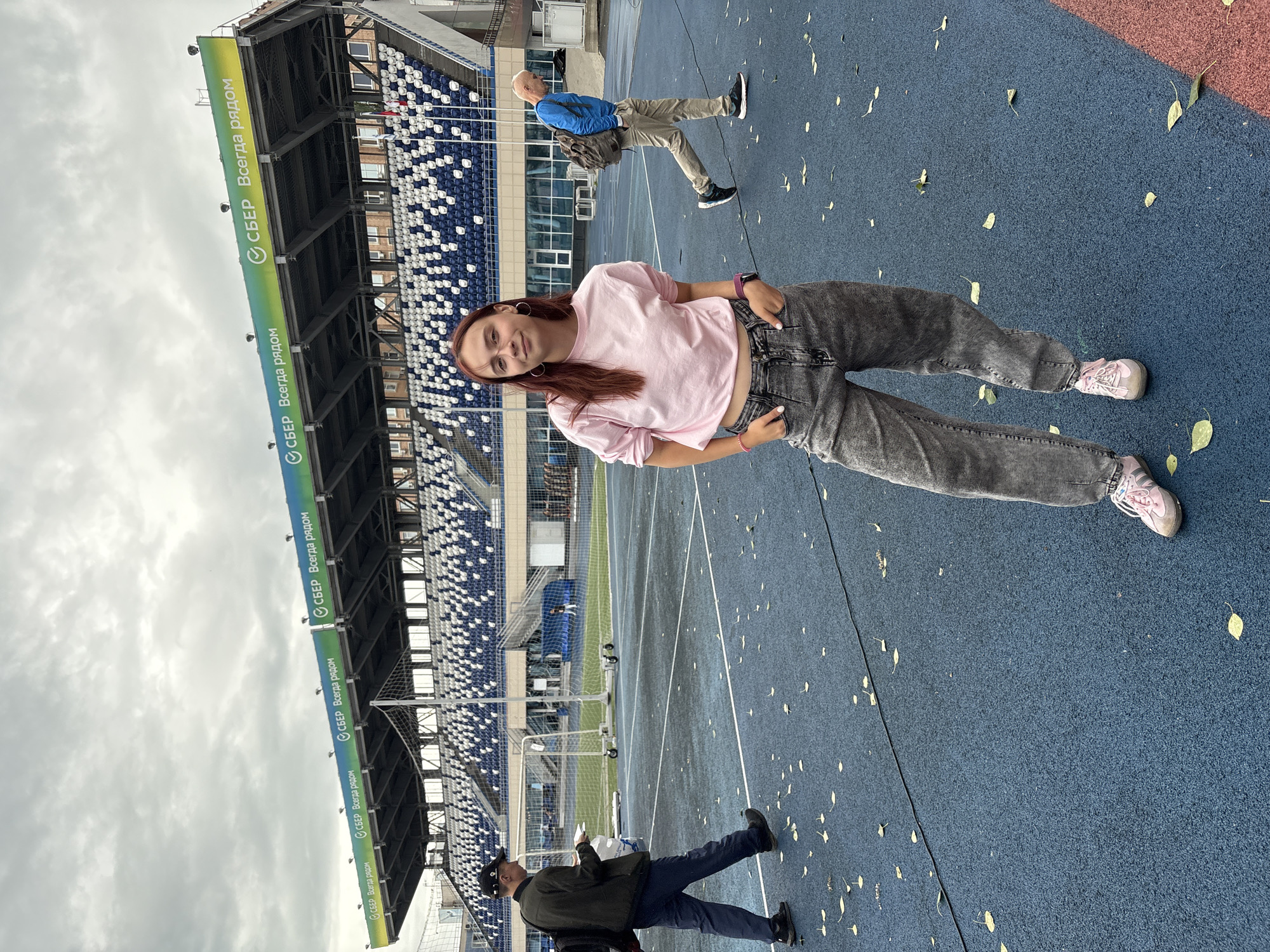 Sports event draws young women to Izhevsk stadium venue