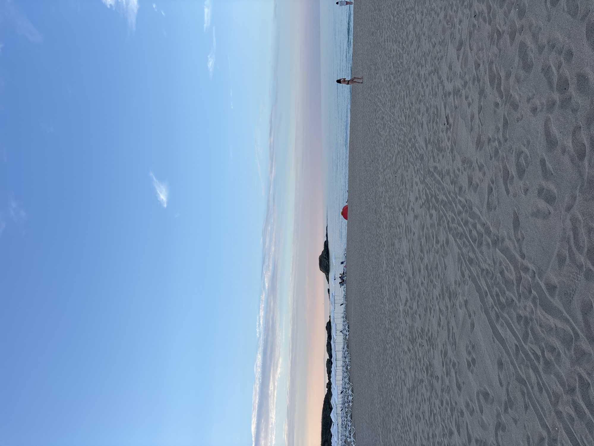 Sunset hour along the Lozenets beachfront in Bulgaria
