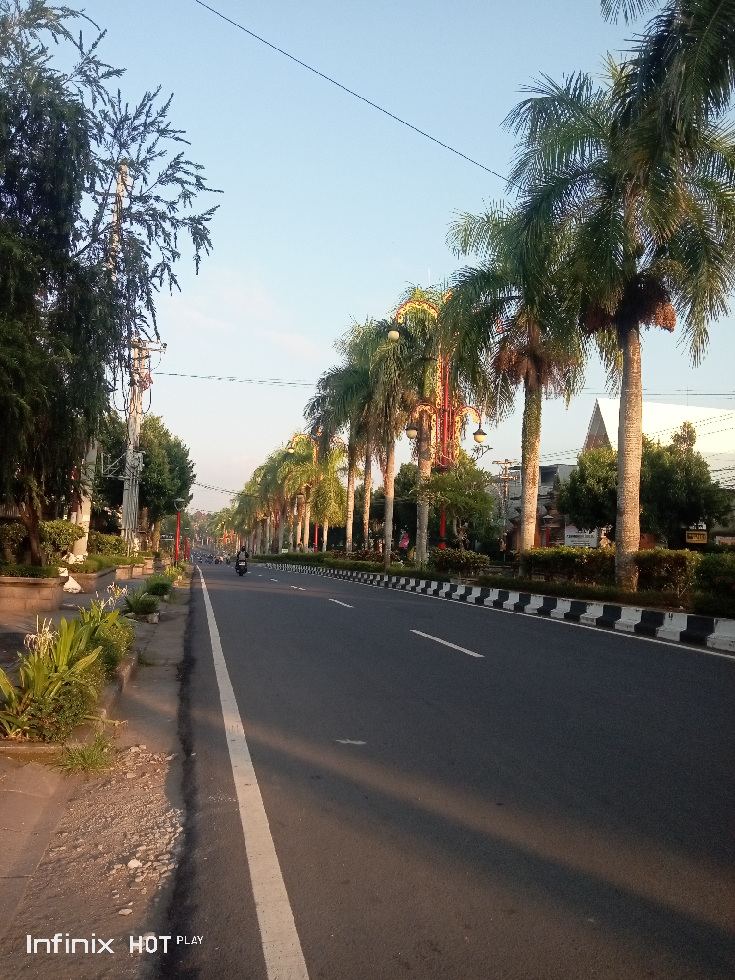 Gianyar streets on a clear Bali afternoon